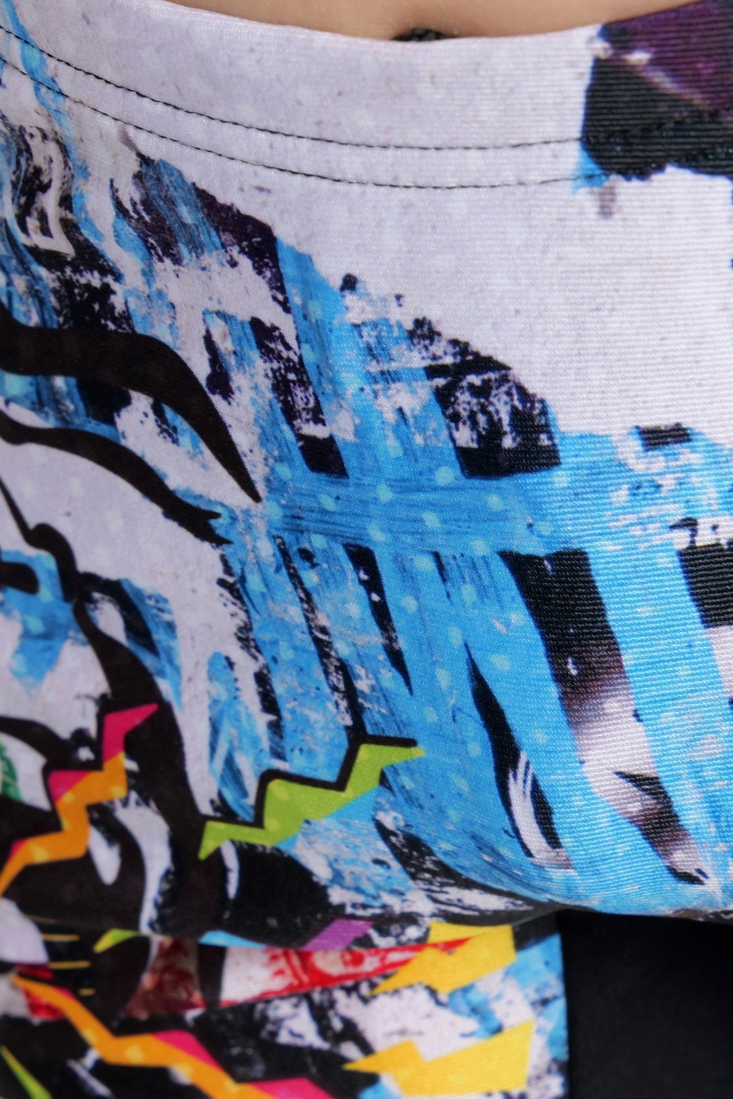 BOY'S SWIM JAMMER PLACEMENT BLACK MULTI 5