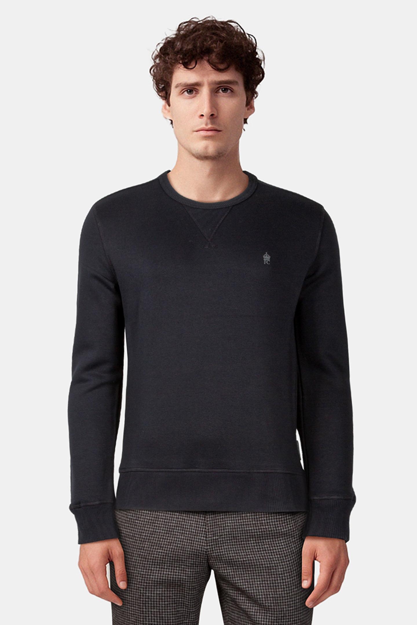 CREW SWEATSHIRT MARINE/GUNMETAL 1