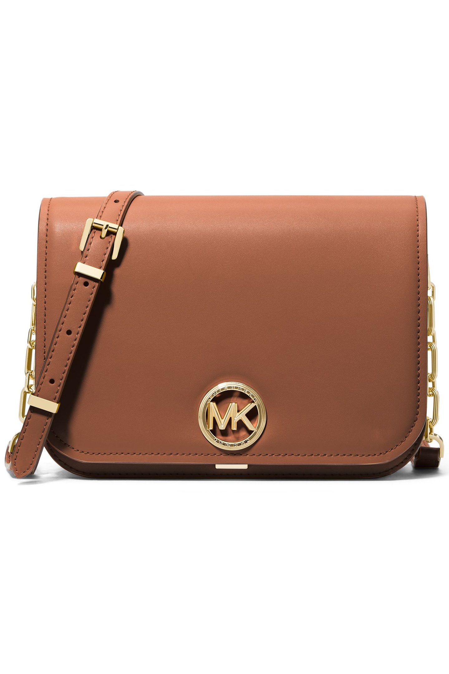 MESSENGER CROSS BODY BAG IN BROWN LEATHER 1