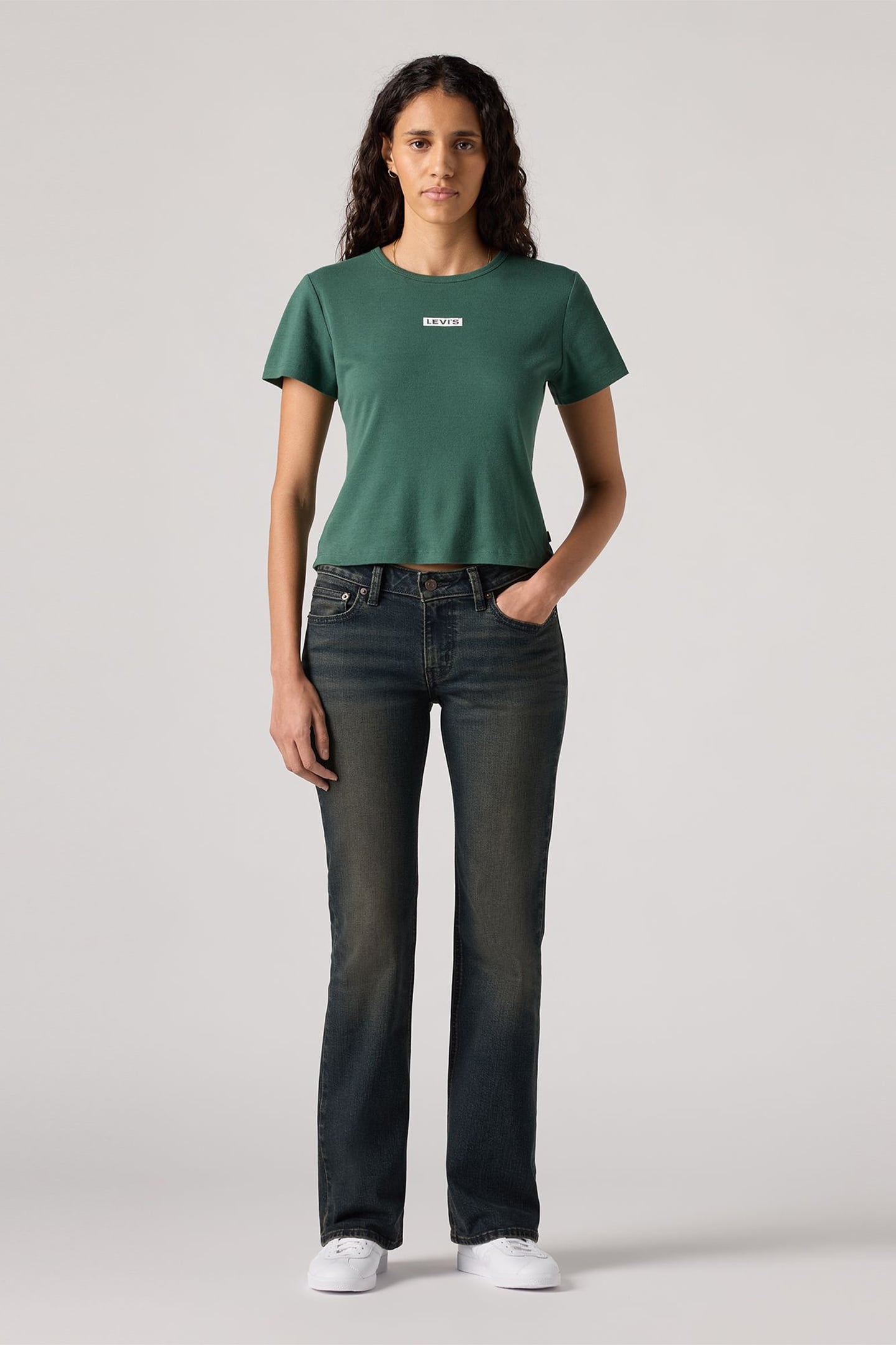 SUPERLOW BOOTCUT JEANS BLACK 1