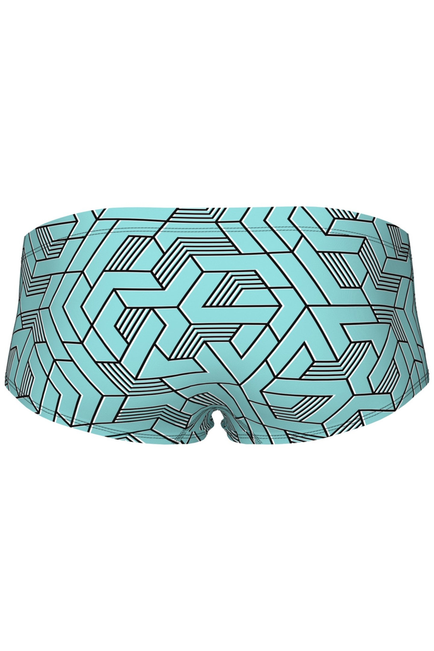 MEN'S ARENA ESCAPE SWIM LOW WAIST SHORT BLACK WATER BLUE MUL 5