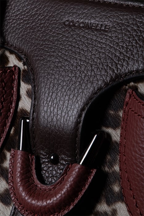 ANIMAL MIXED FABRIC HANDBAG 5