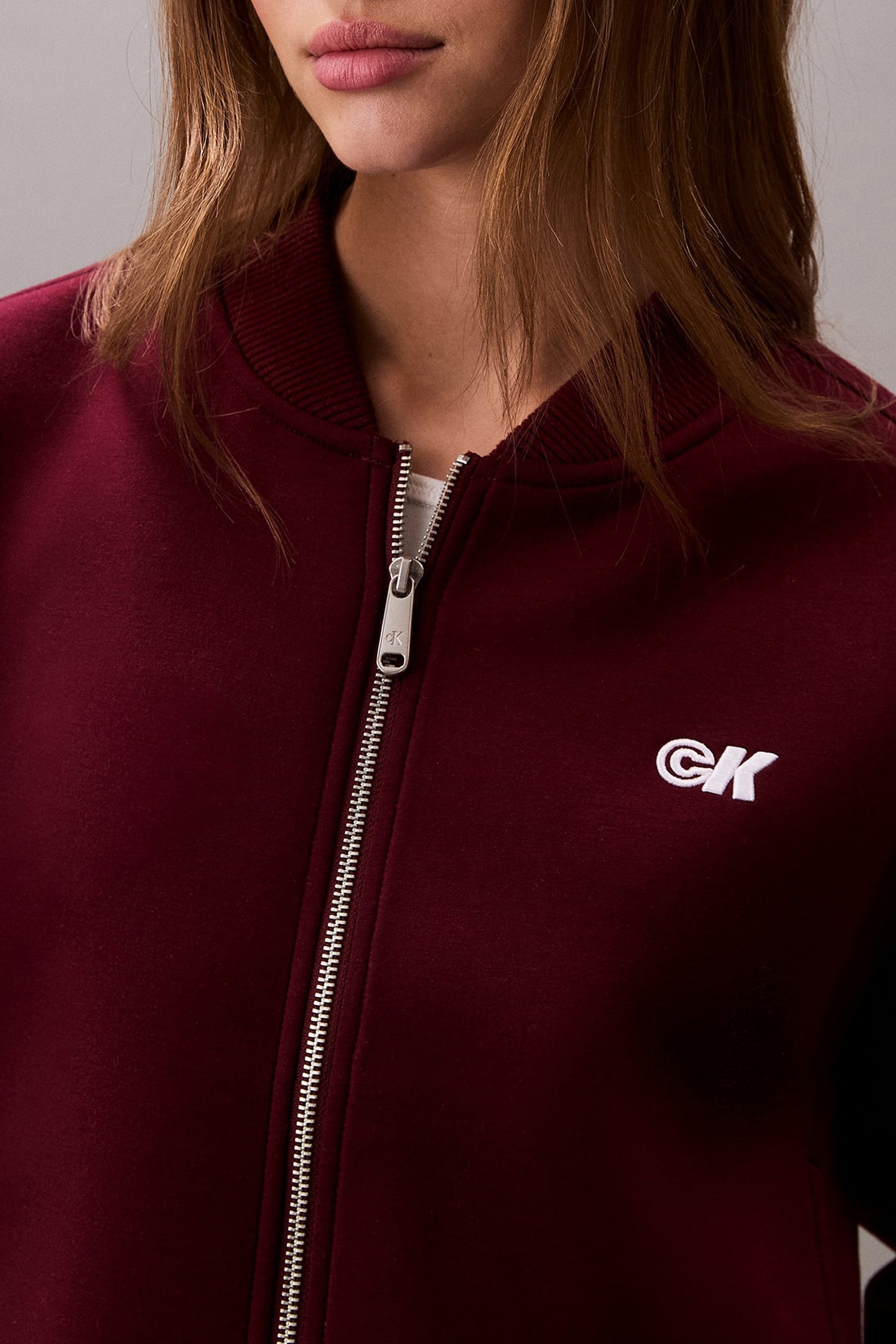 OVERSIZED SCUBA BOMBER JACKET DEEP ROUGE 5