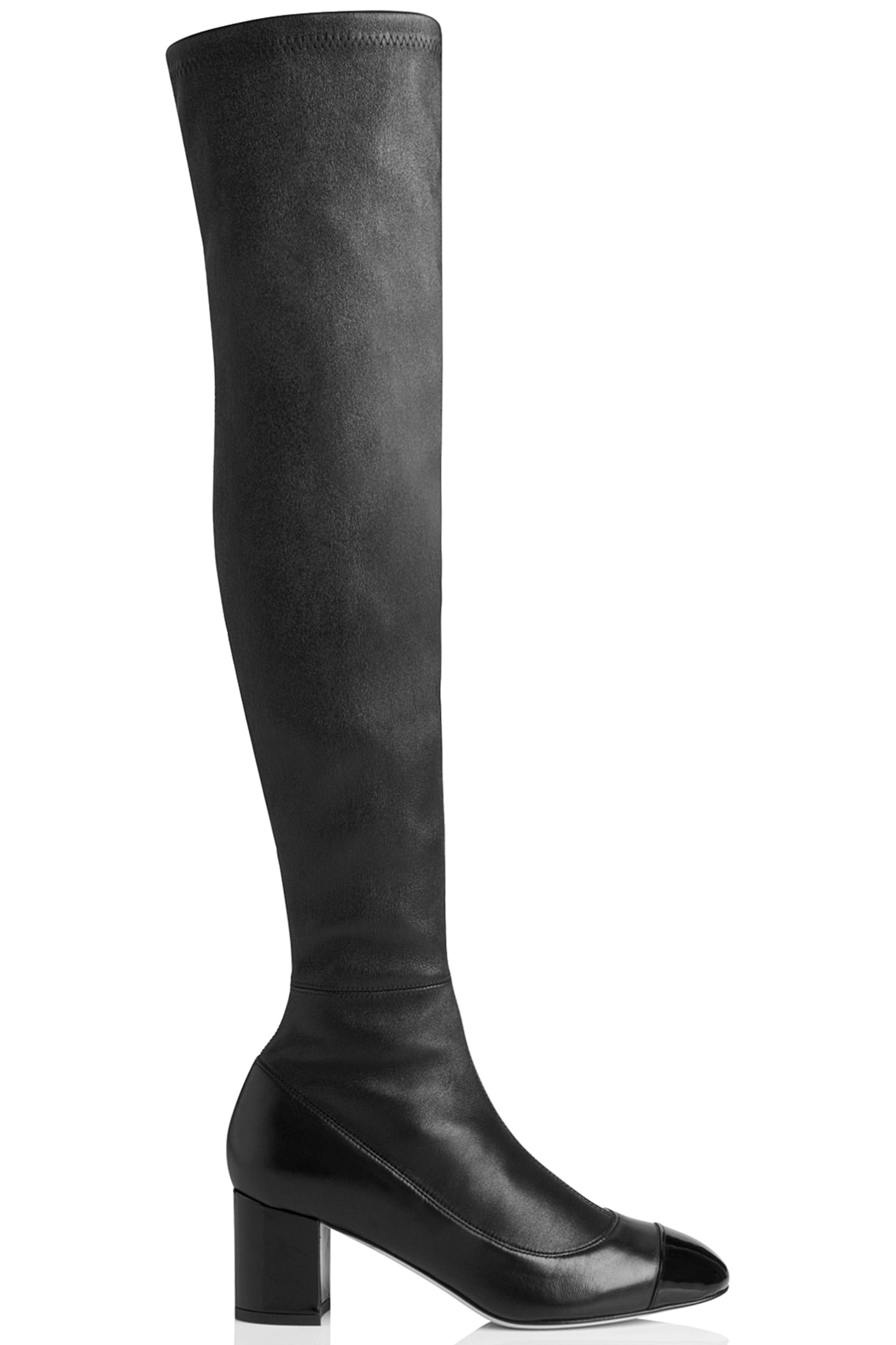 IDA - BLOCKY HEEL OVER KN BLACK 1