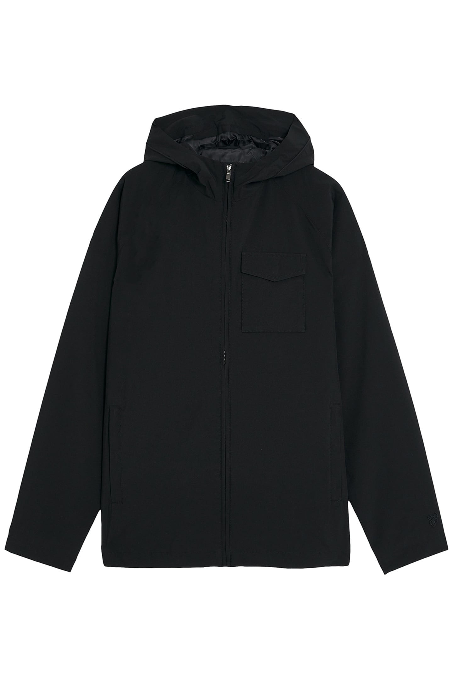 HOODED SHELL JACKET JET BLACK 4