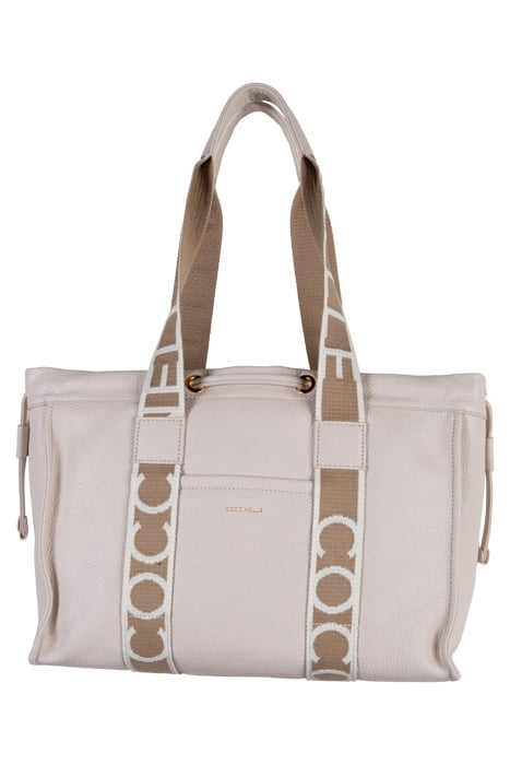 GRAINED LEATHER SIGNATURE TOTE BAG 2