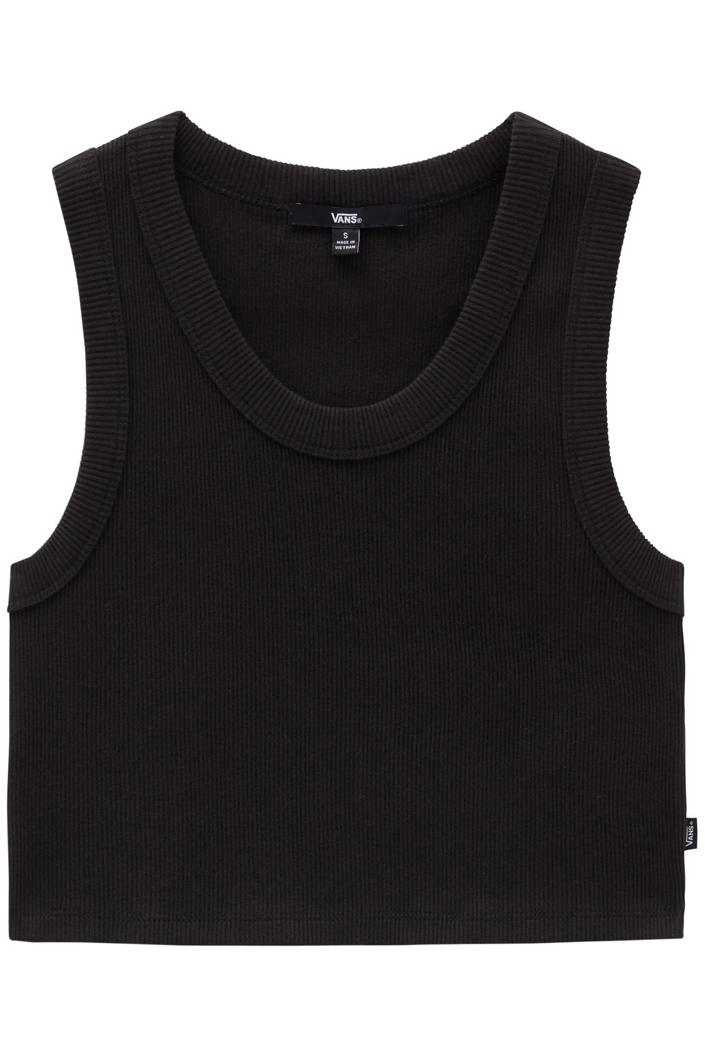 DREW RIB TANK AVE BLACK 1