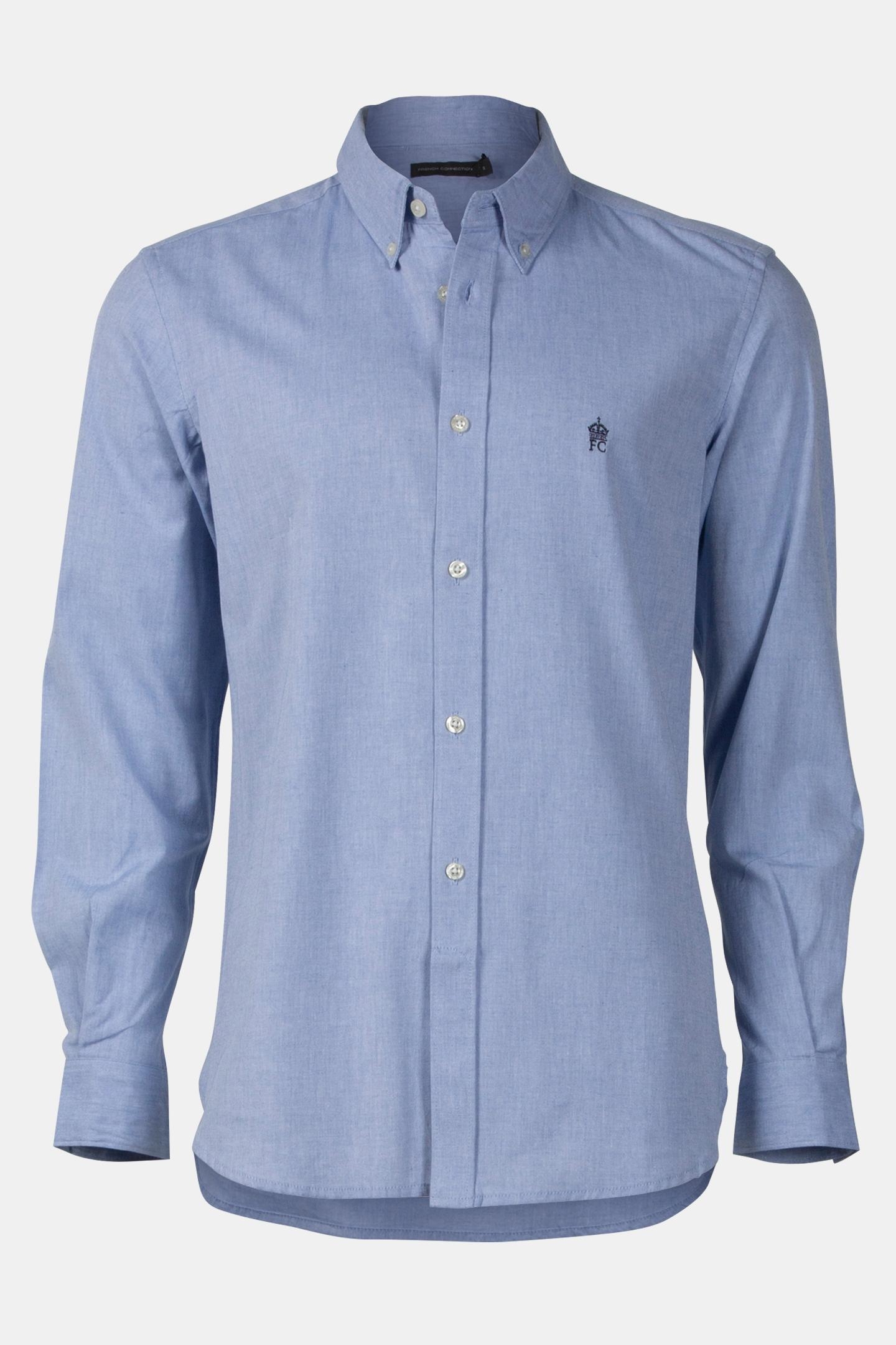OXFORD LONG SLEEVE SHIRT SKY/MARINE 3