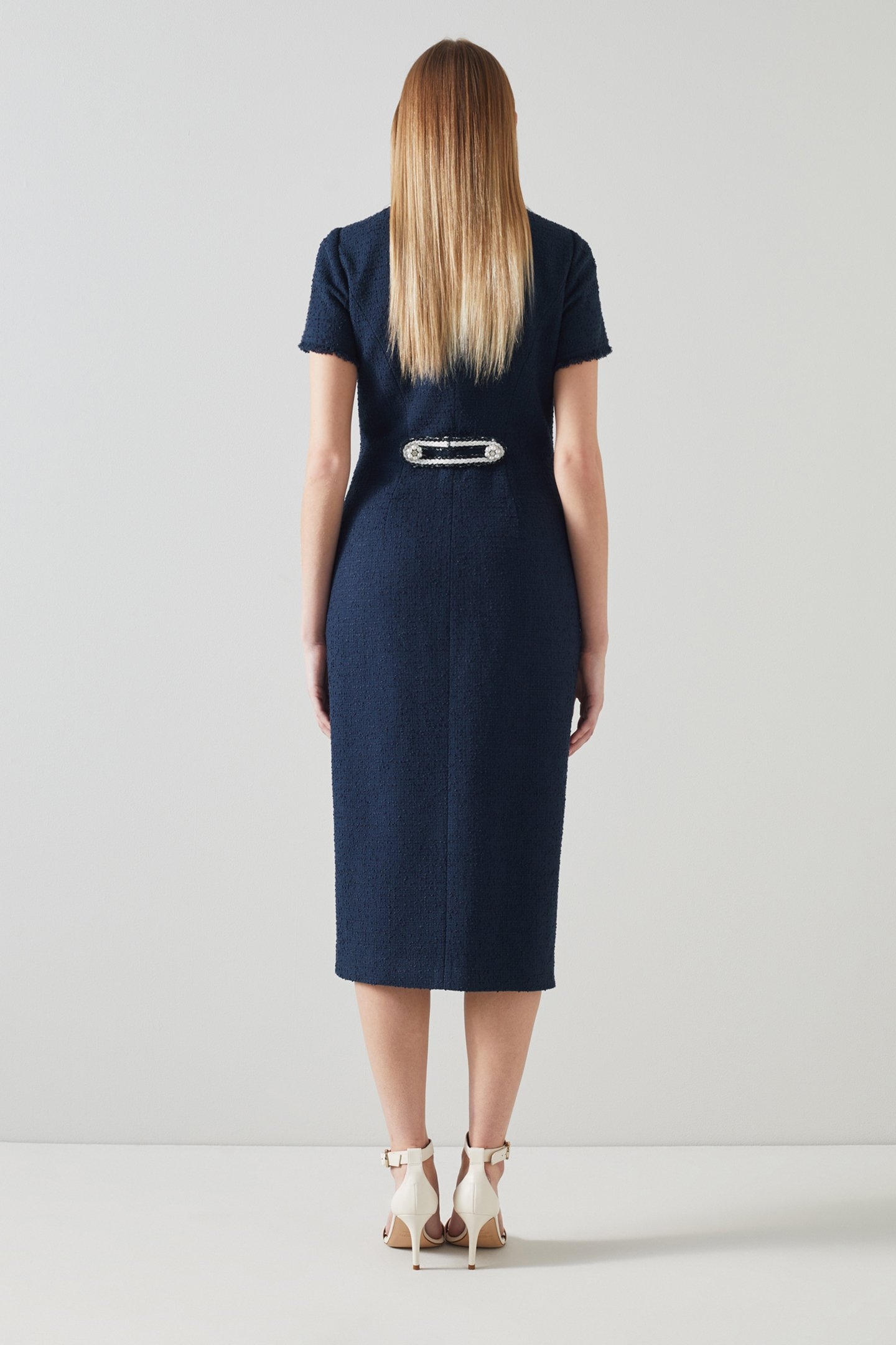 DR ANGIE-SWEETHEART NECK NAVY 2