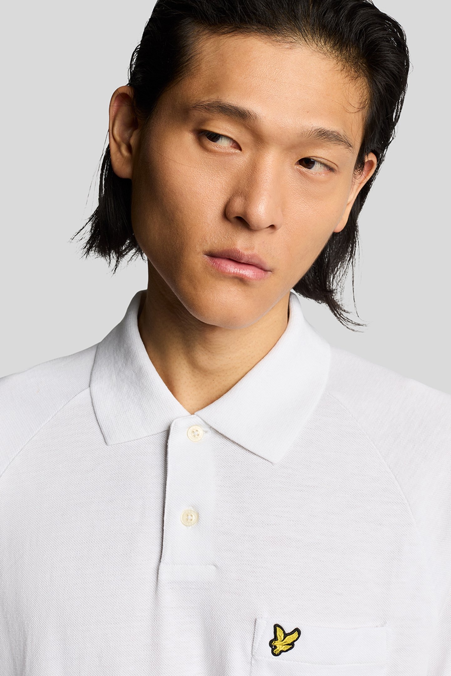 LINEN BLEND POLO SHIRT WHITE 5