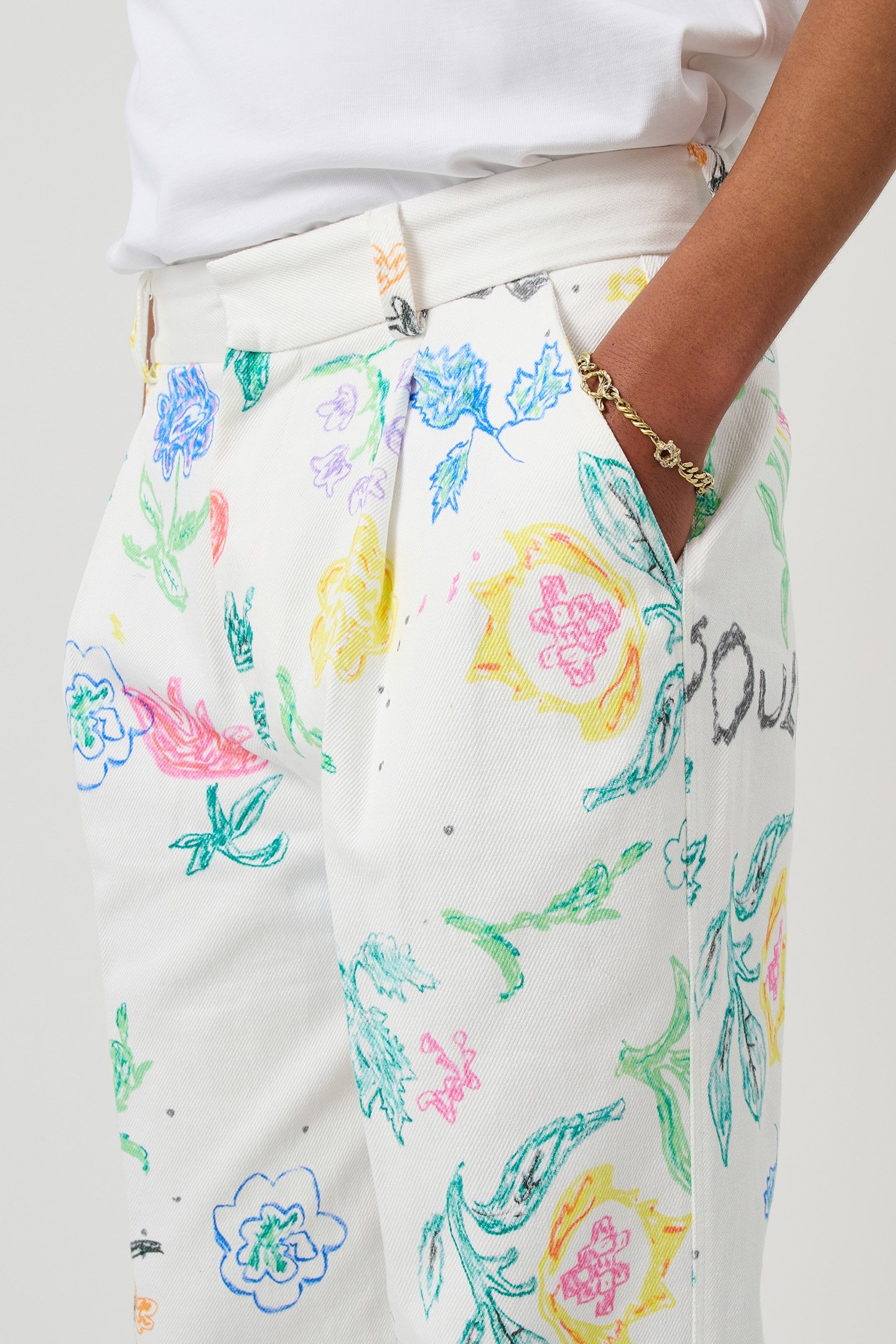 ULA PANTS WHITE AOP 4