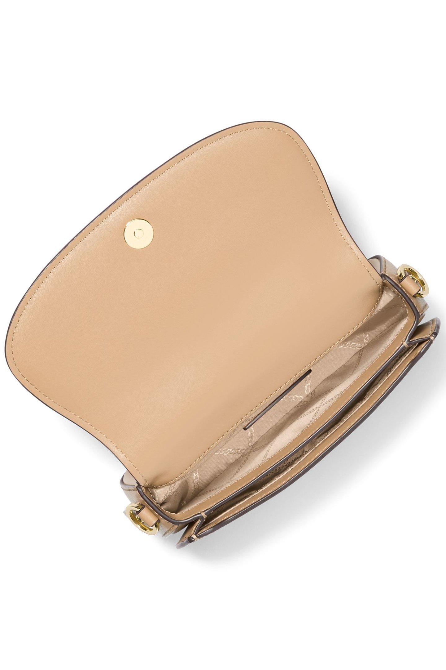 LEATHER CHAIN SLING MESSENGER SHOULDER BAG IN CAMEL 4