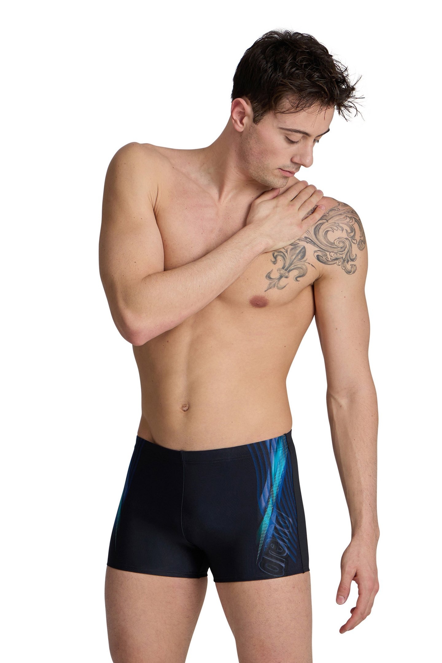 MEN'S ARENA UNDERWATER SWIM SHORT BLACK MULTI BLACK 1