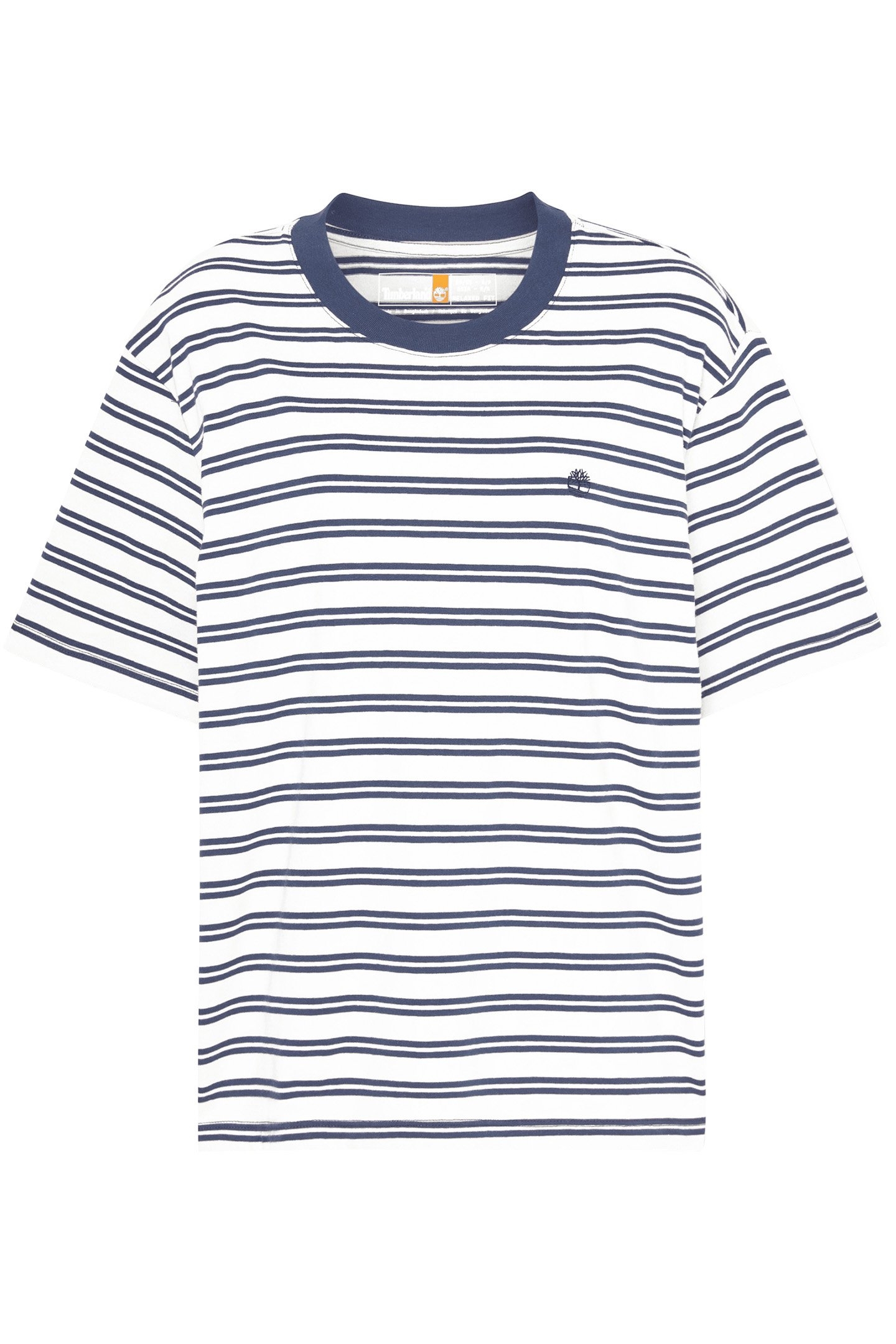 DUNSTAN SHORT-SLEEVE STRIPE TEE PEACOAT 1