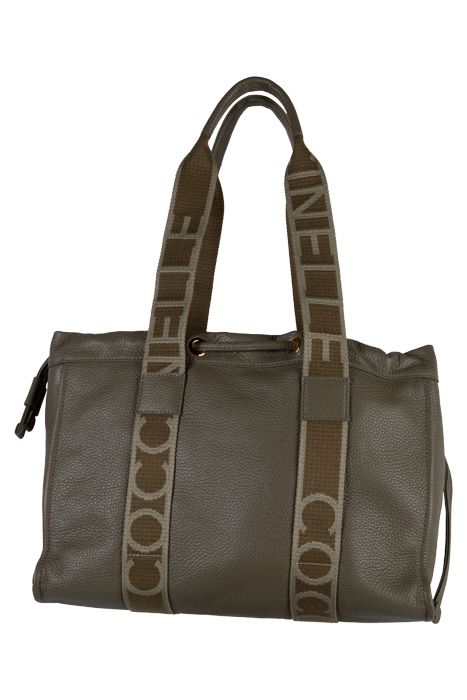 GRAINED LEATHER SIGNATURE TOTE BAG 3