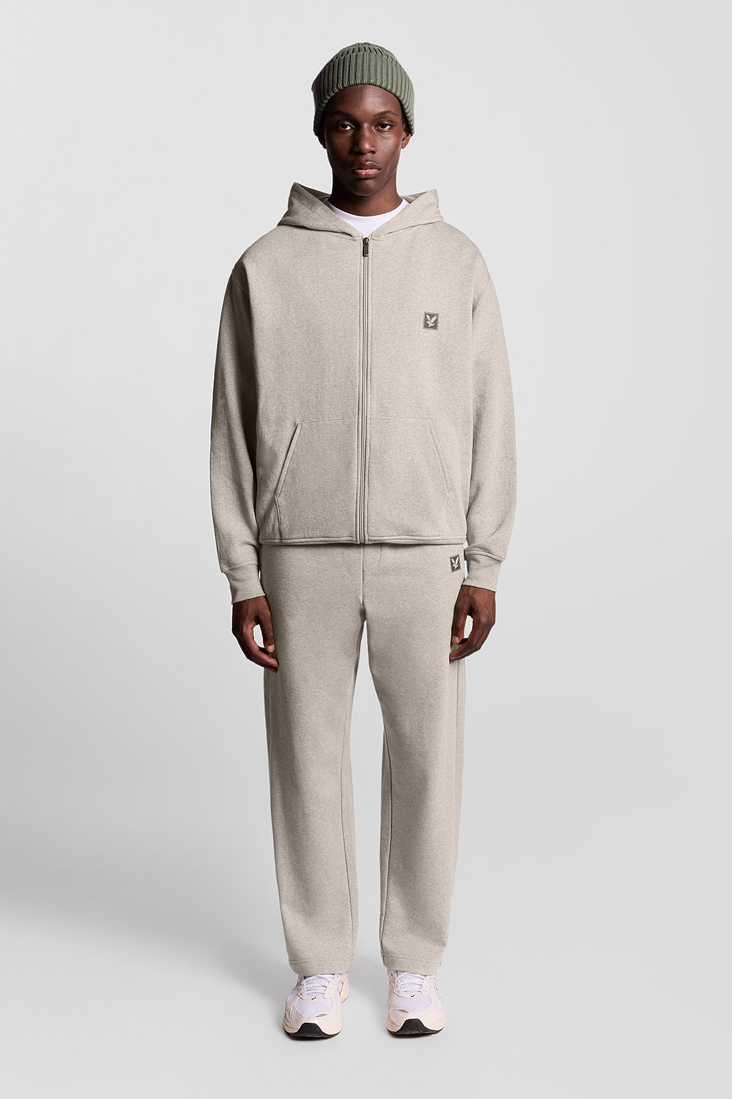 LOUNGEWEAR ZIP THROUGH HOODIE OATMEAL MARL 3