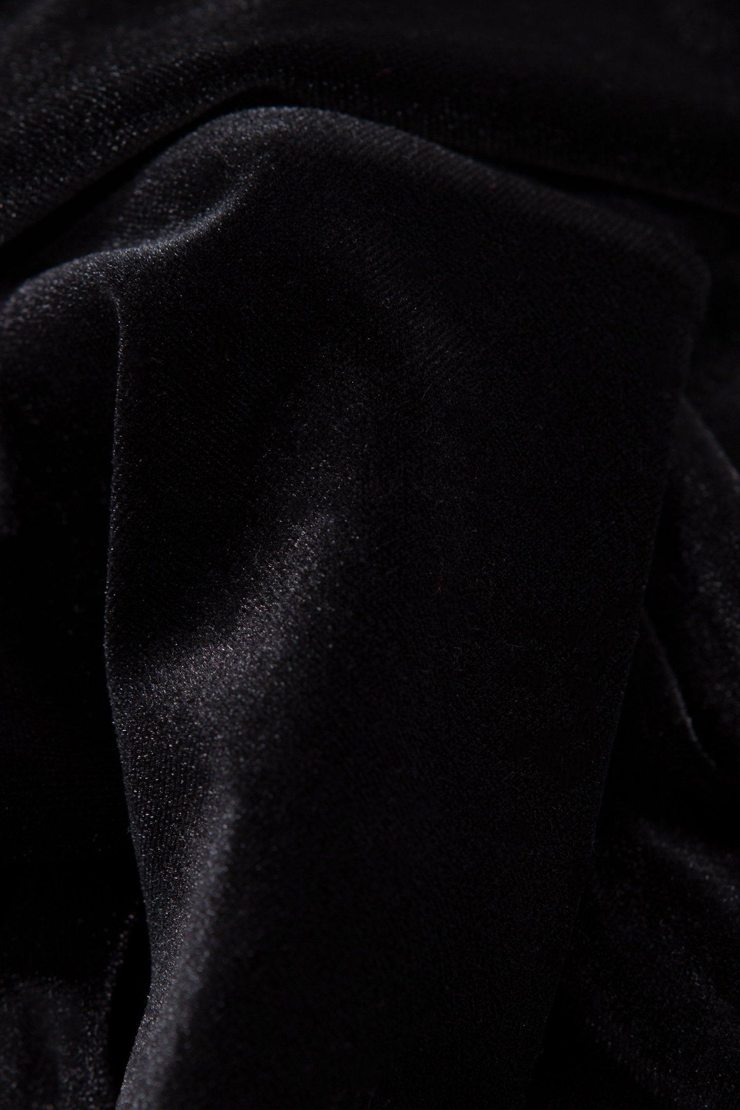 BLACK PANNE VELVET BLOUSE BLACK 8