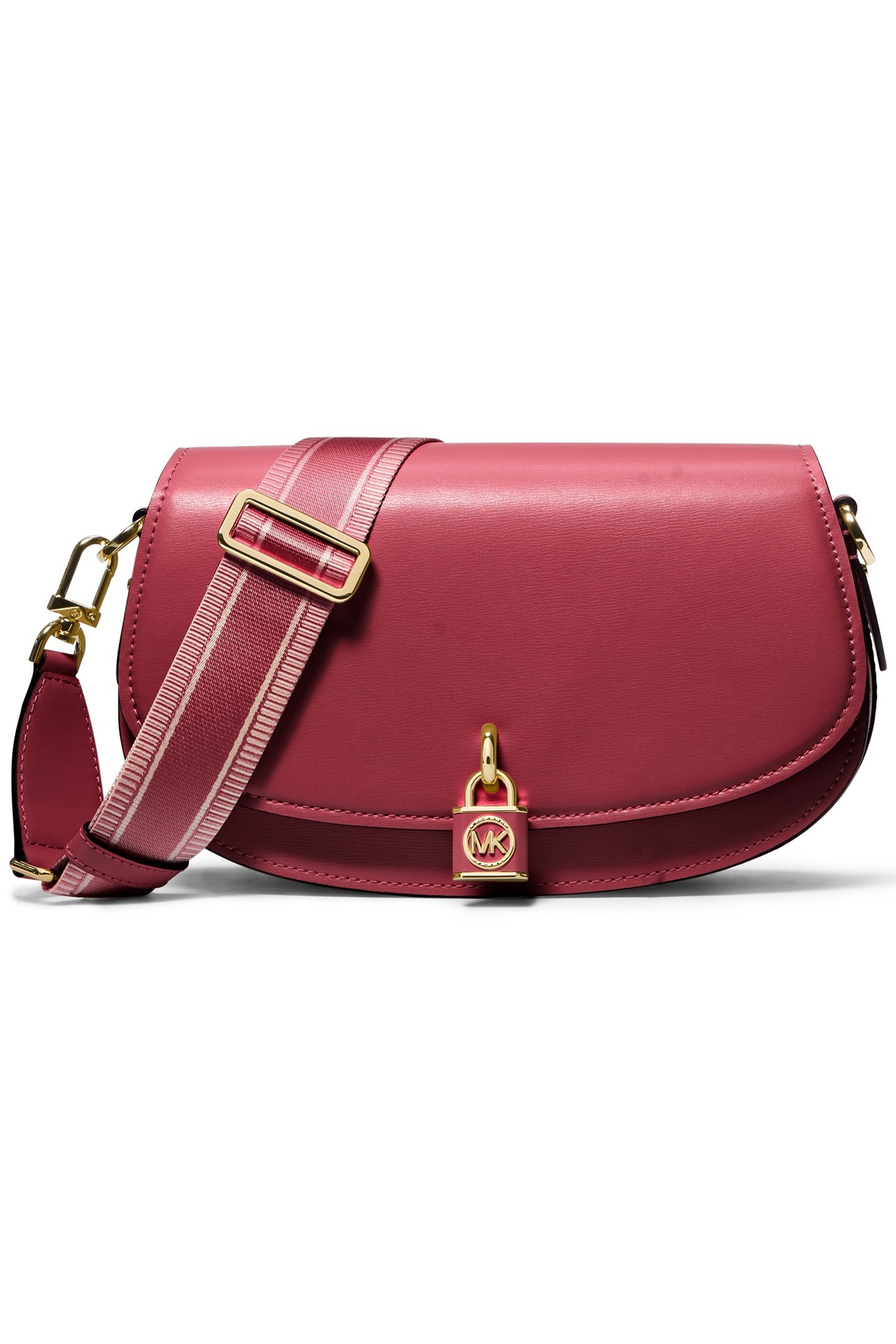 LEATHER SLING MESSENGER CROSS BODY BAG WITH STRAP IN RED 1