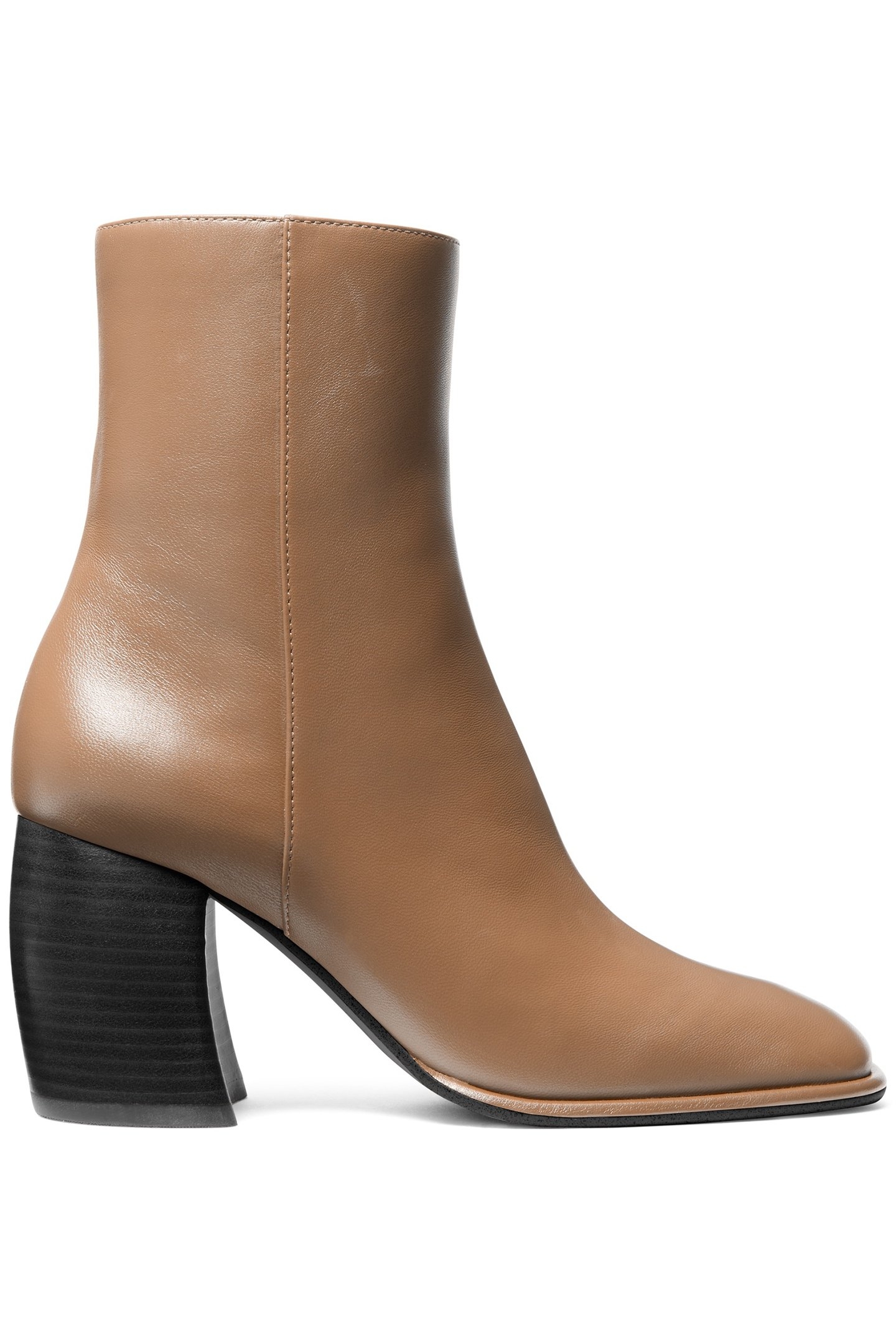 MAUDE LEATHER BOOT IN BEIGE 1