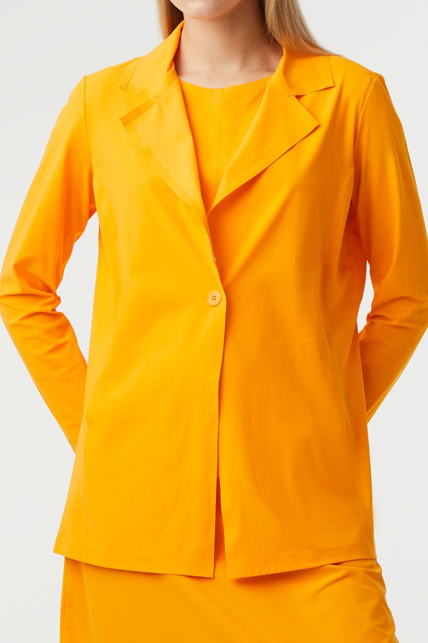 JEULA V1.Y7.01 JERSEY BLAZER WARM YELLOW 1