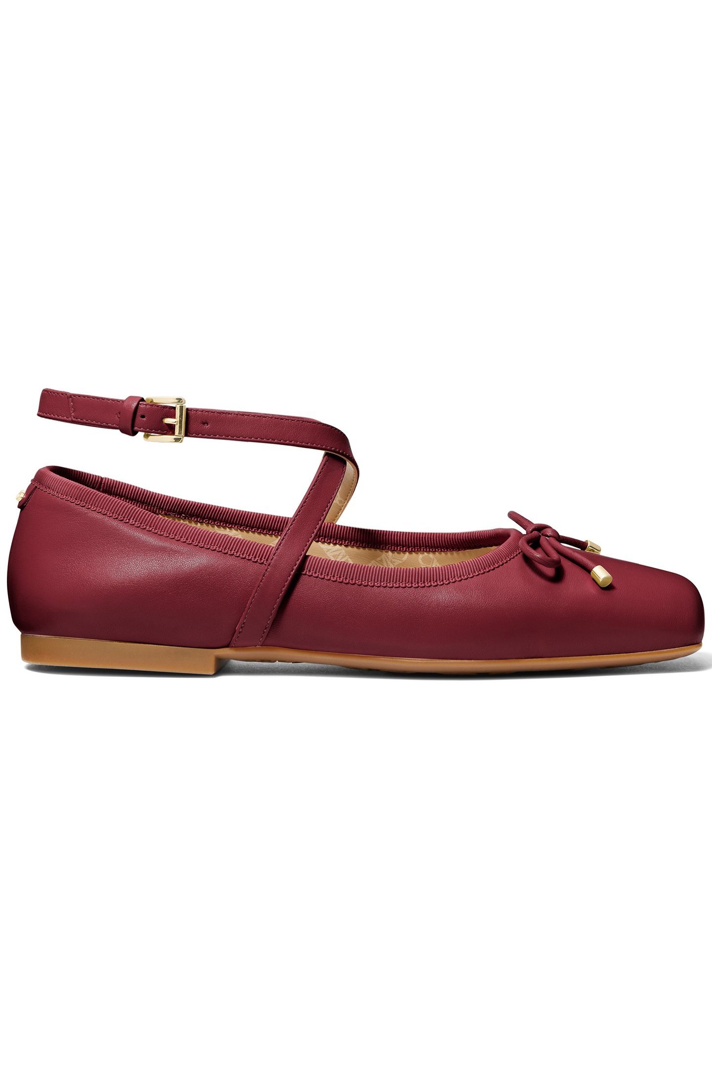 COLLETTE WRAP BALLET SHOE IN RED 1