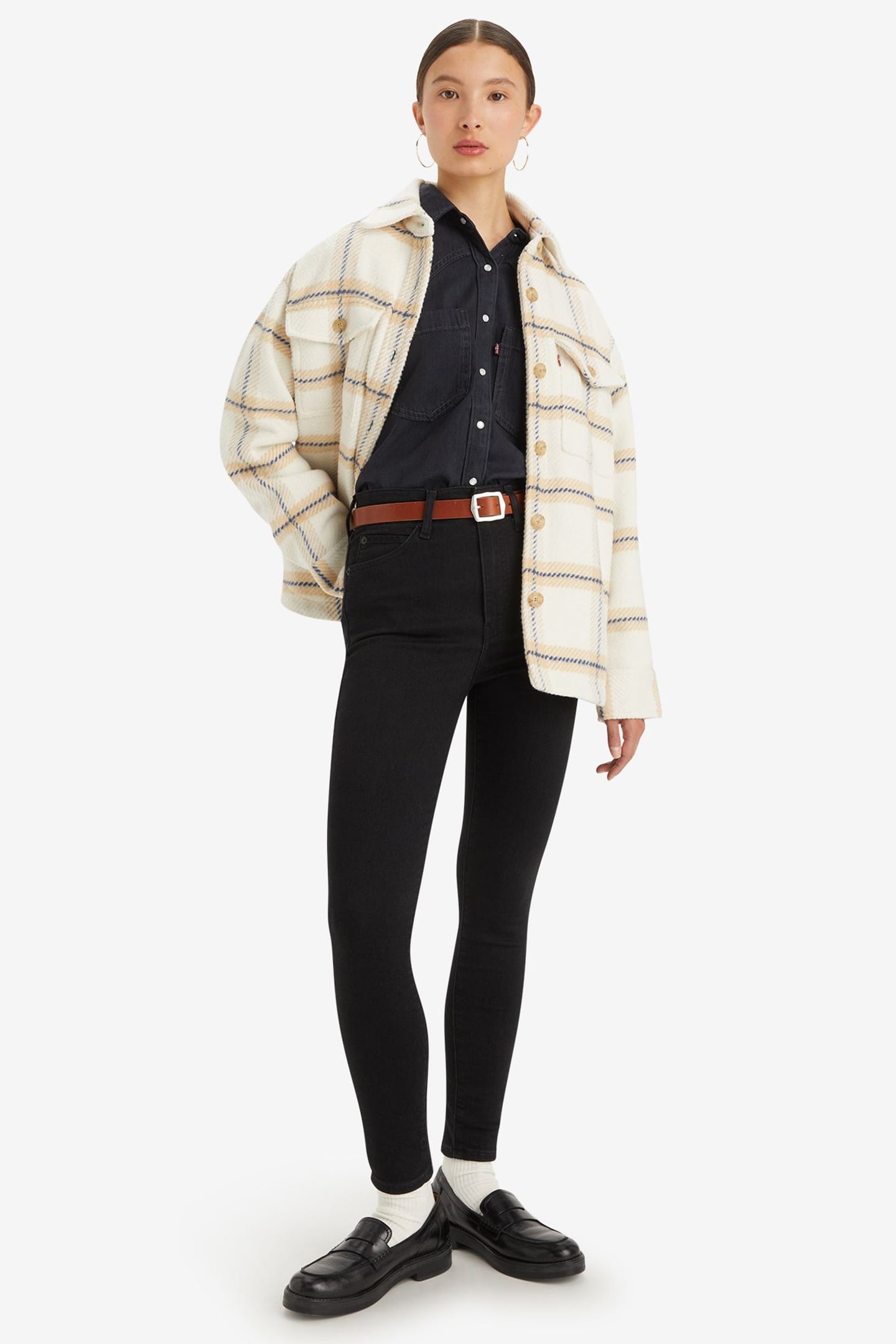 RETRO HIGH SKINNY JEANS BLACK 2