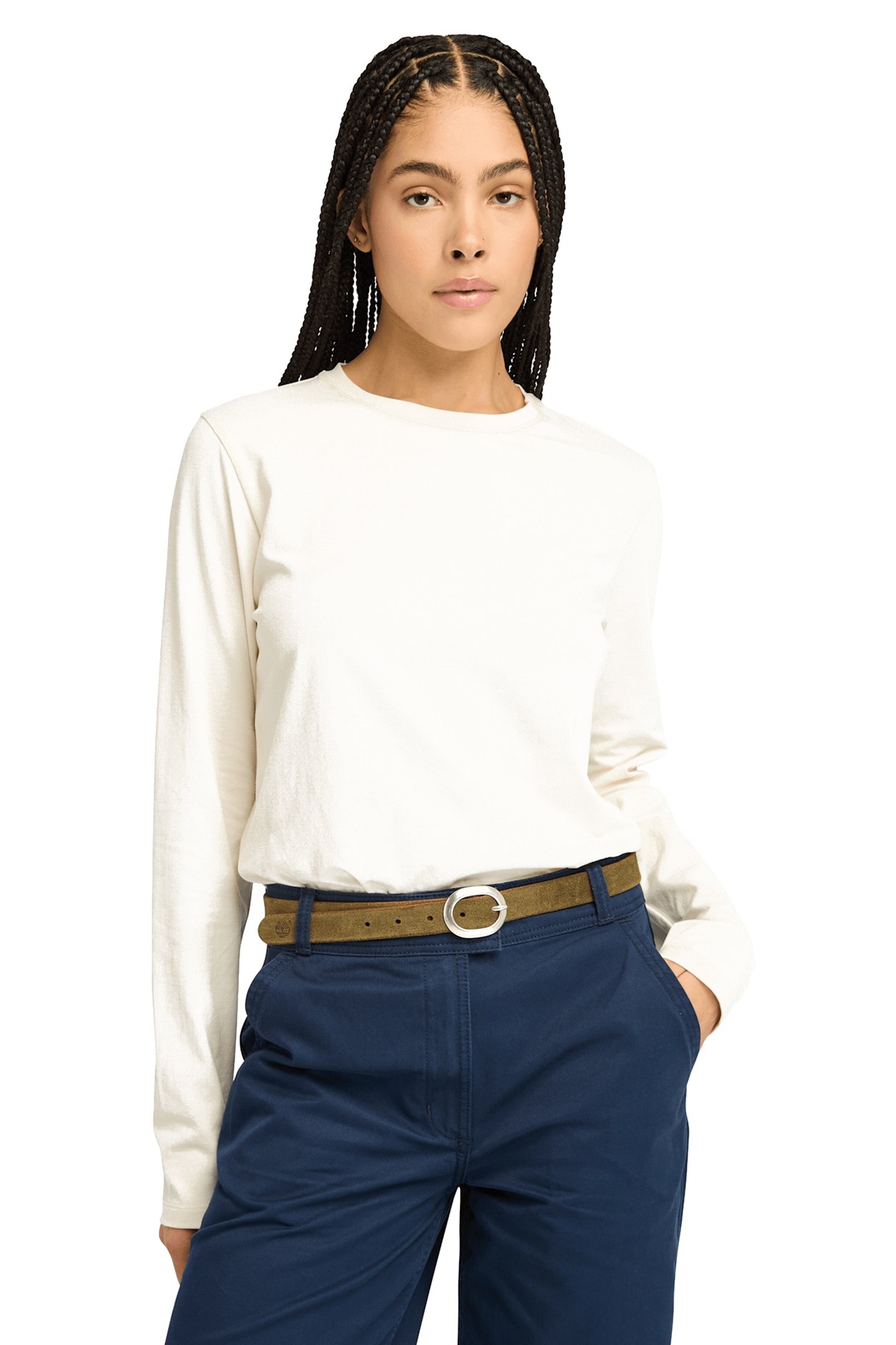 LONG-SLEEVE BABY TEE VINTAGE WHITE 1