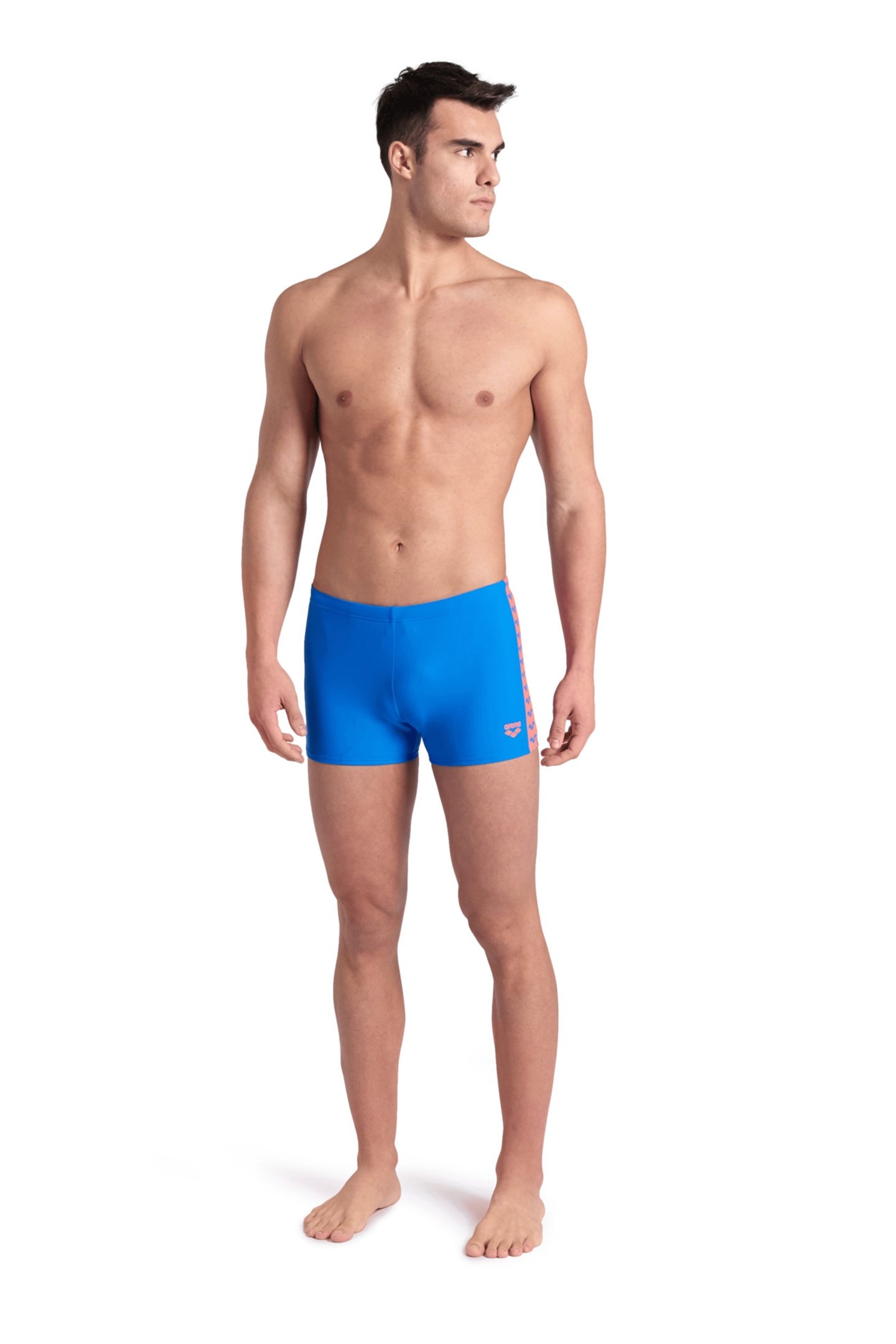 MEN'S ARENA ICONS SWIM SHORT SOLID BLUE CHINA CALYPSO CORAL 3