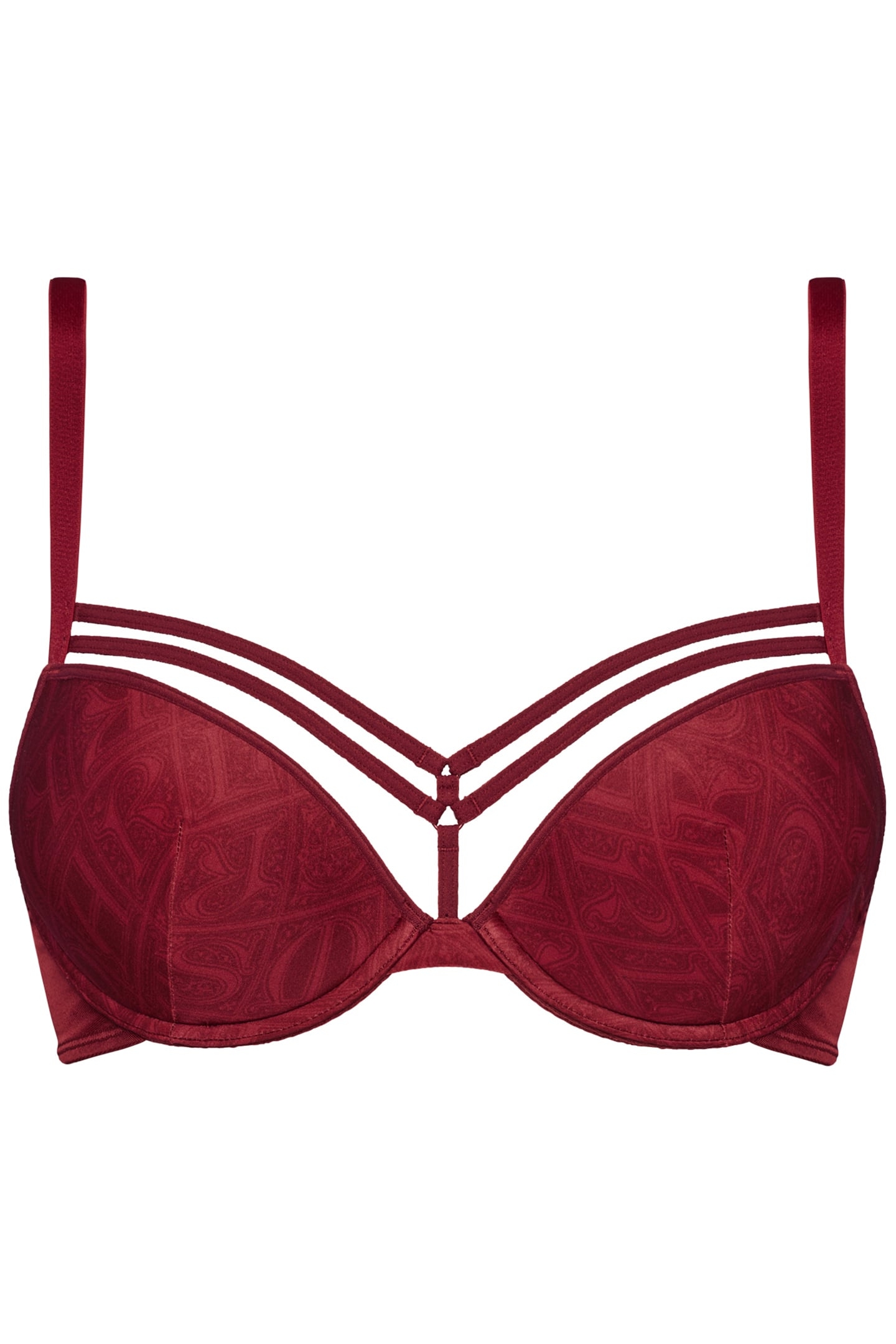 SEDUCTION CABERNET PRINT PUSH UP BRA 3