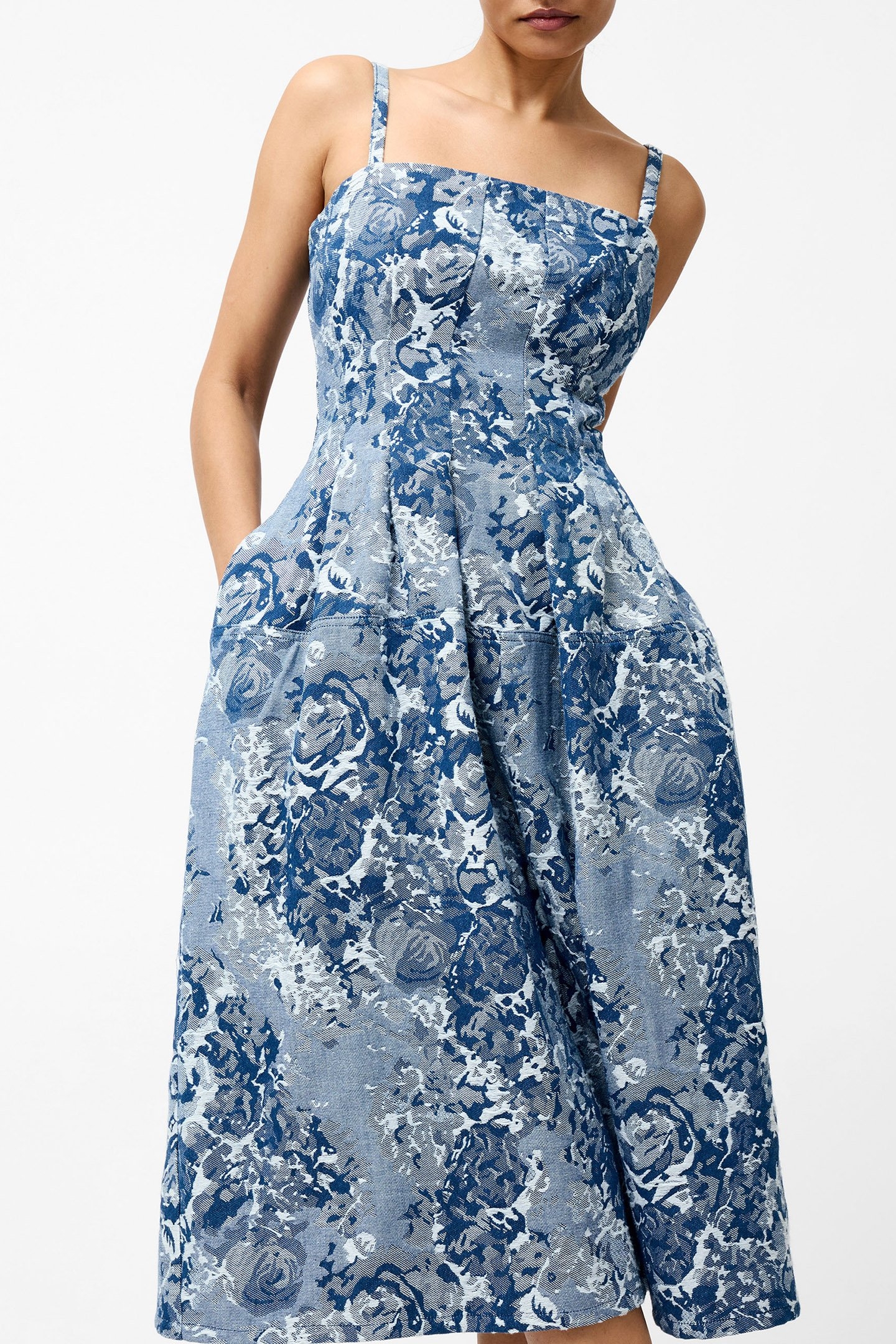 CHARLOTTE JACQUARD DENIM LIGHT WASH 3