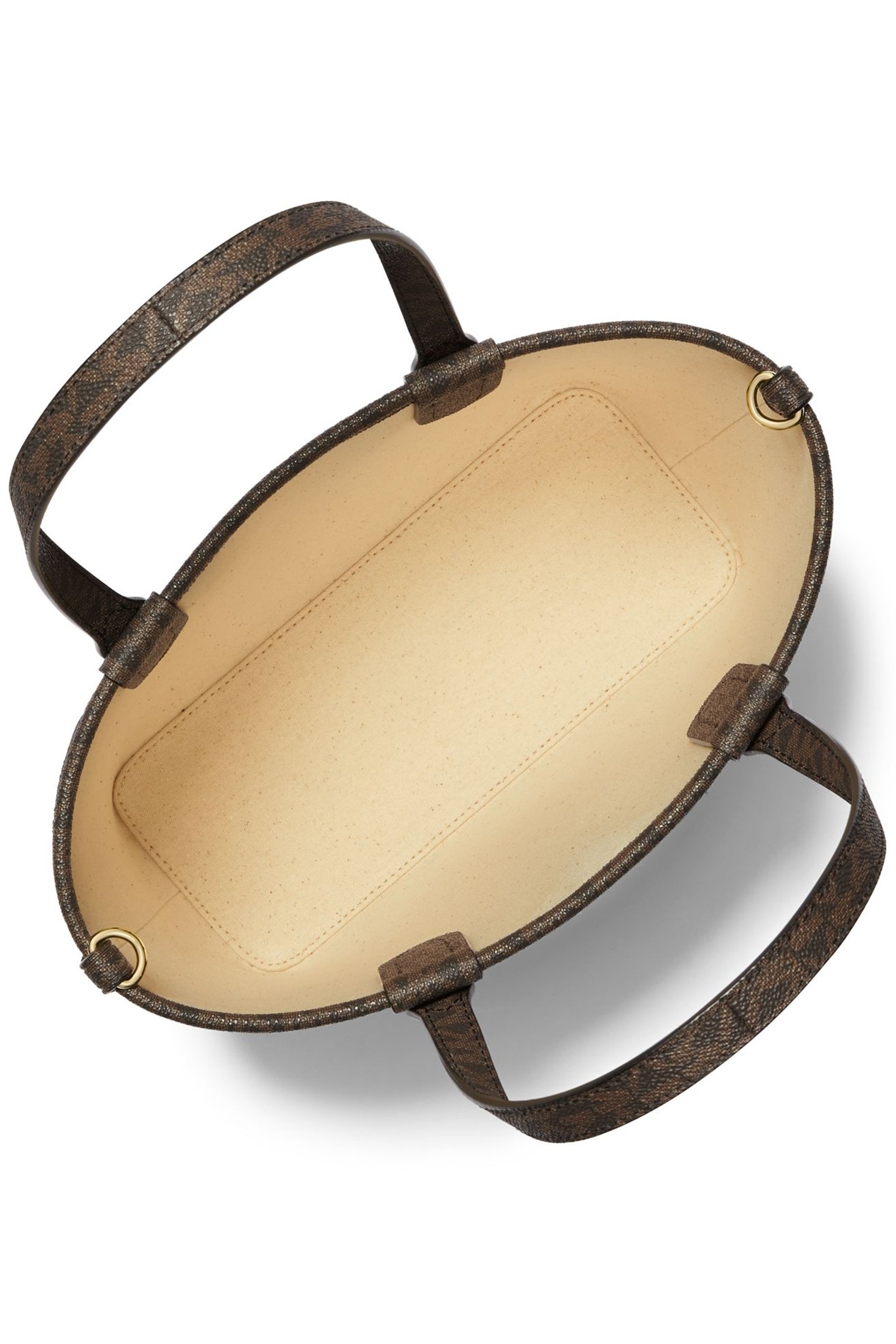 SMALL EW OPEN TOTE BAG IN LOGO PRINT IN GREEN 2