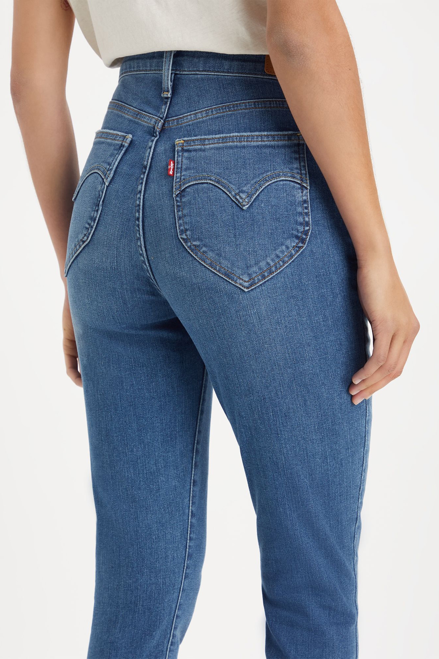 RETRO HIGH SKINNY JEANS MED INDIGO 7