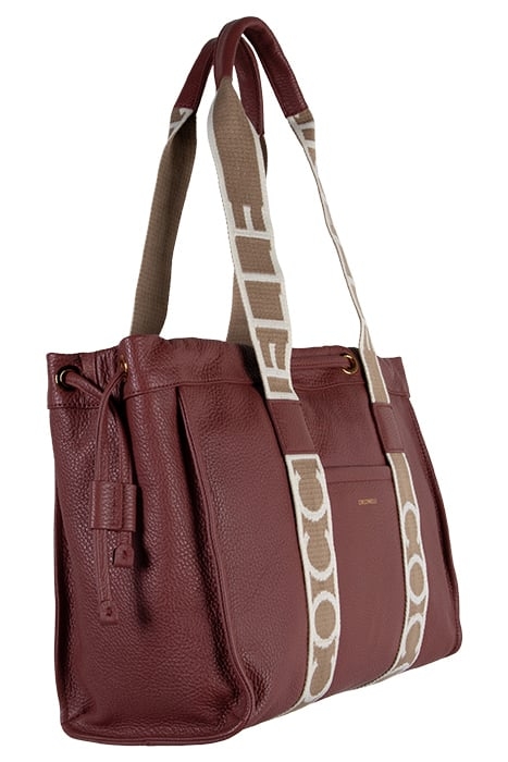 GRAINED LEATHER SIGNATURE TOTE BAG 4