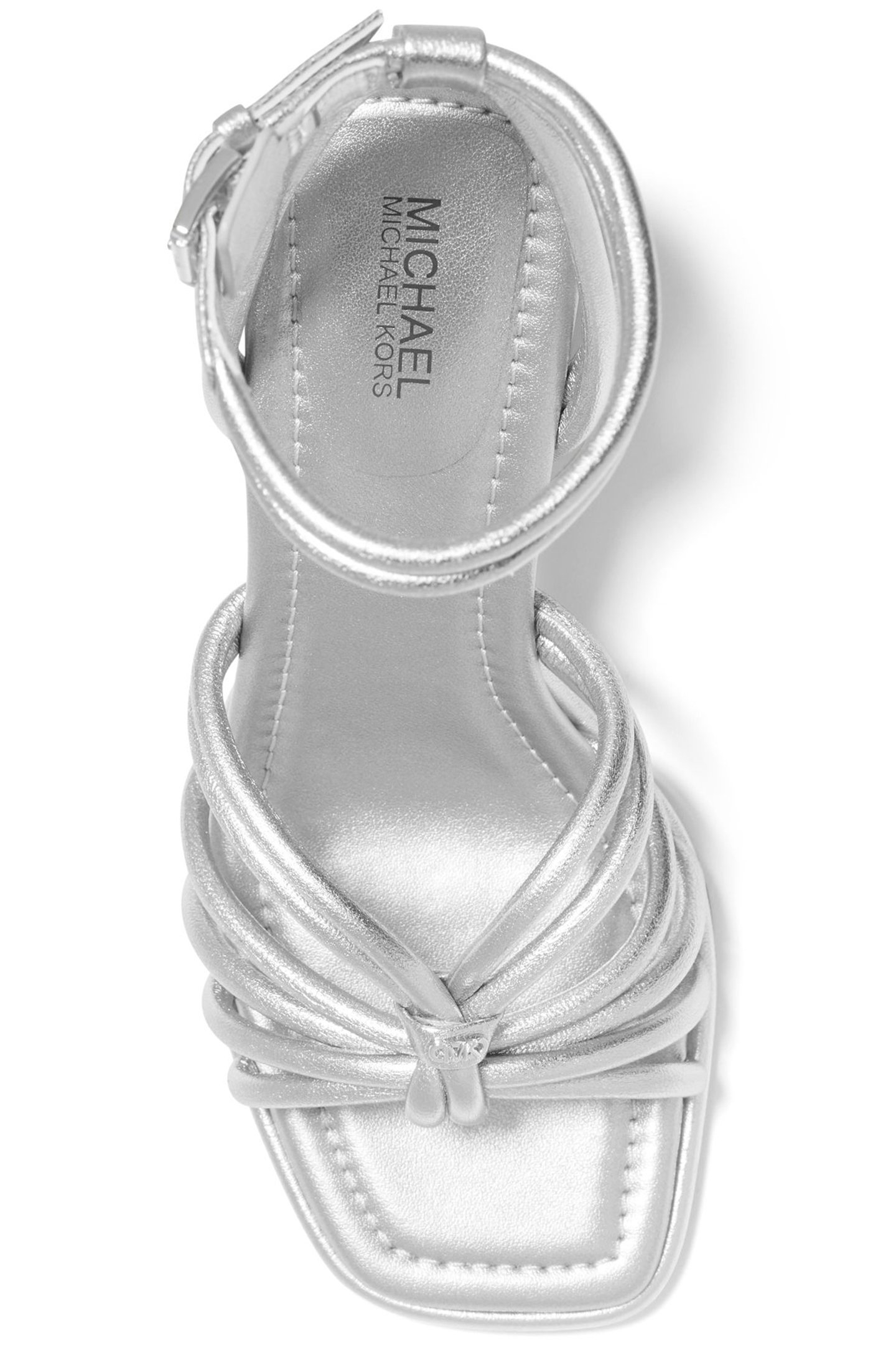 ASHIRTA BLOCK HEEL SANDAL IN SILVER 3