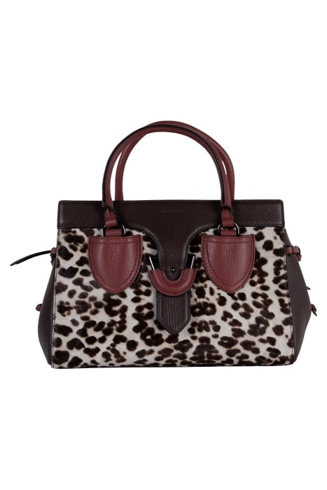 ANIMAL MIXED FABRIC HANDBAG 2
