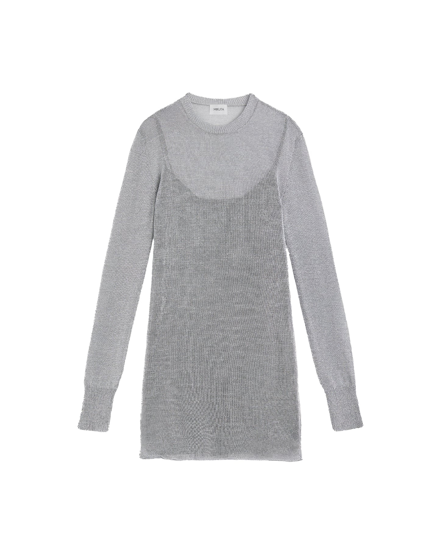 THE SILVER METALLIC KNIT DRESS 4