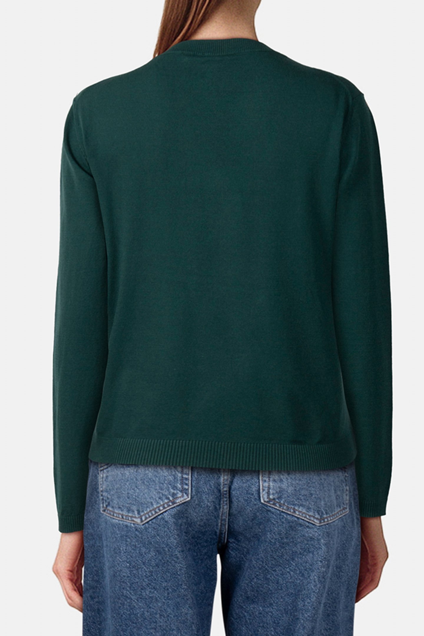 SARA LS V NECK TOP S KINDGOM JADE 2