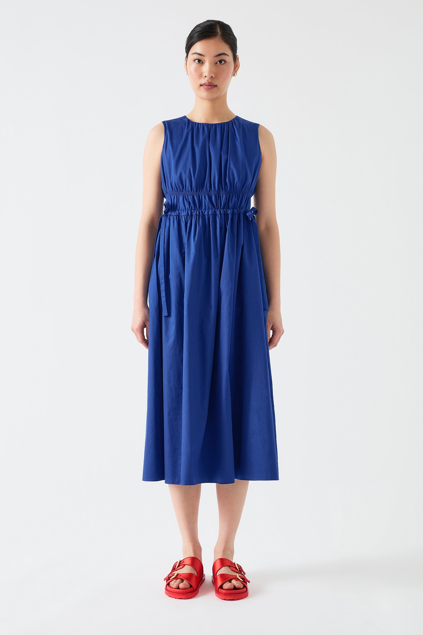 DR LEA TIE WAIST DRESS ULTRA BLUE 1