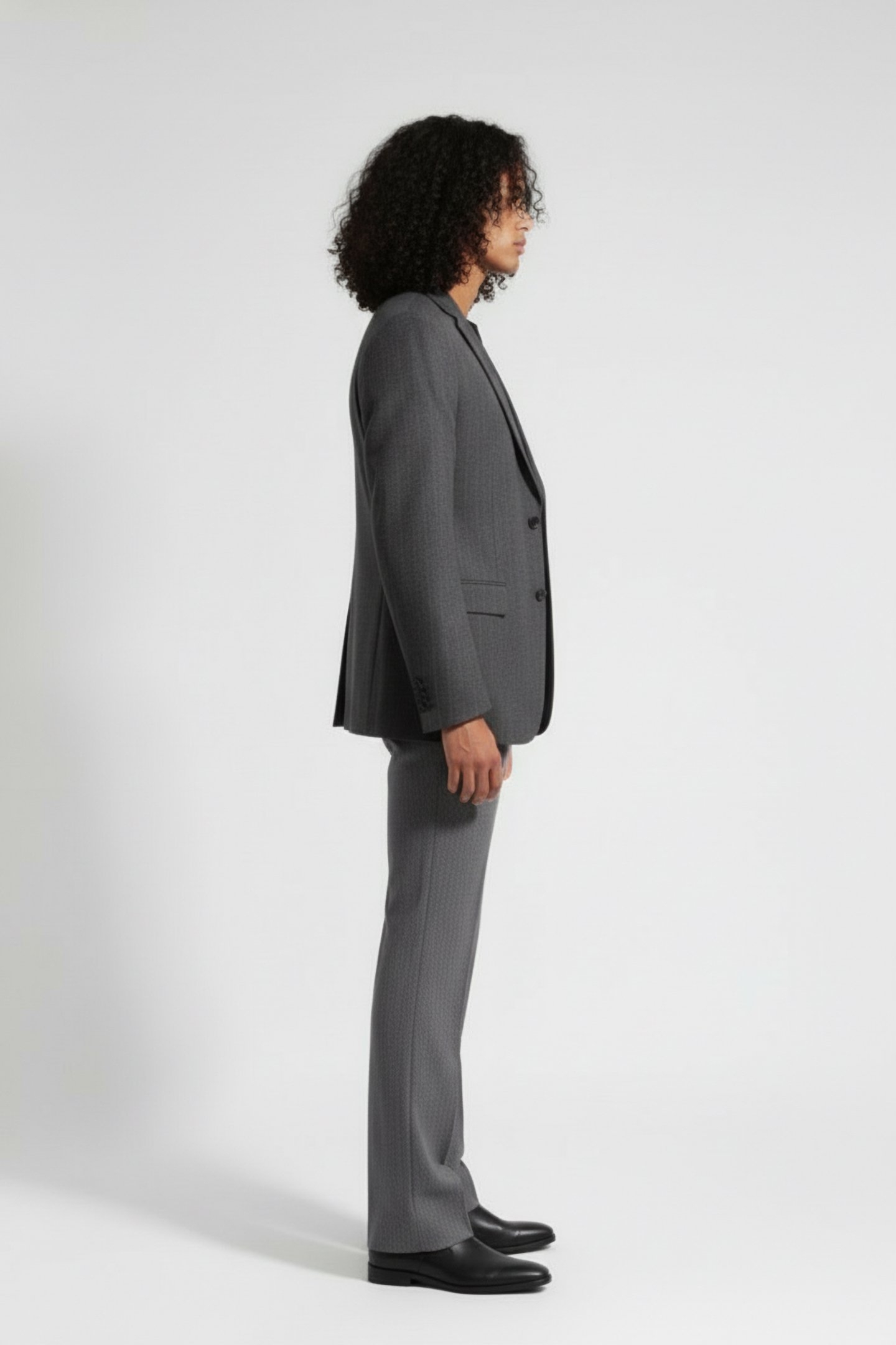 VANILLEH FLANELLE STRIPES BLAZER GRIS CHINE 3