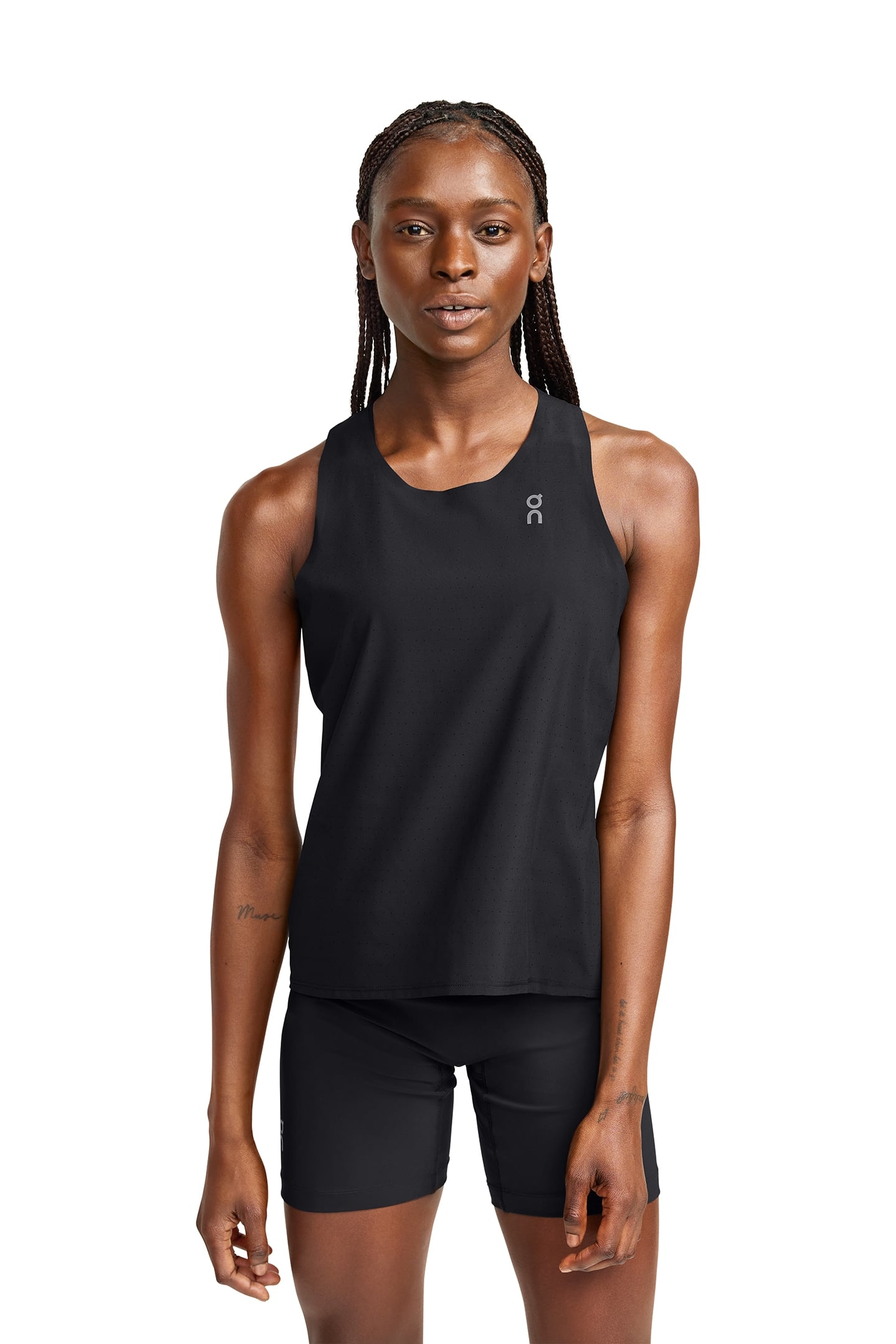 RACE SINGLET BLACK 1