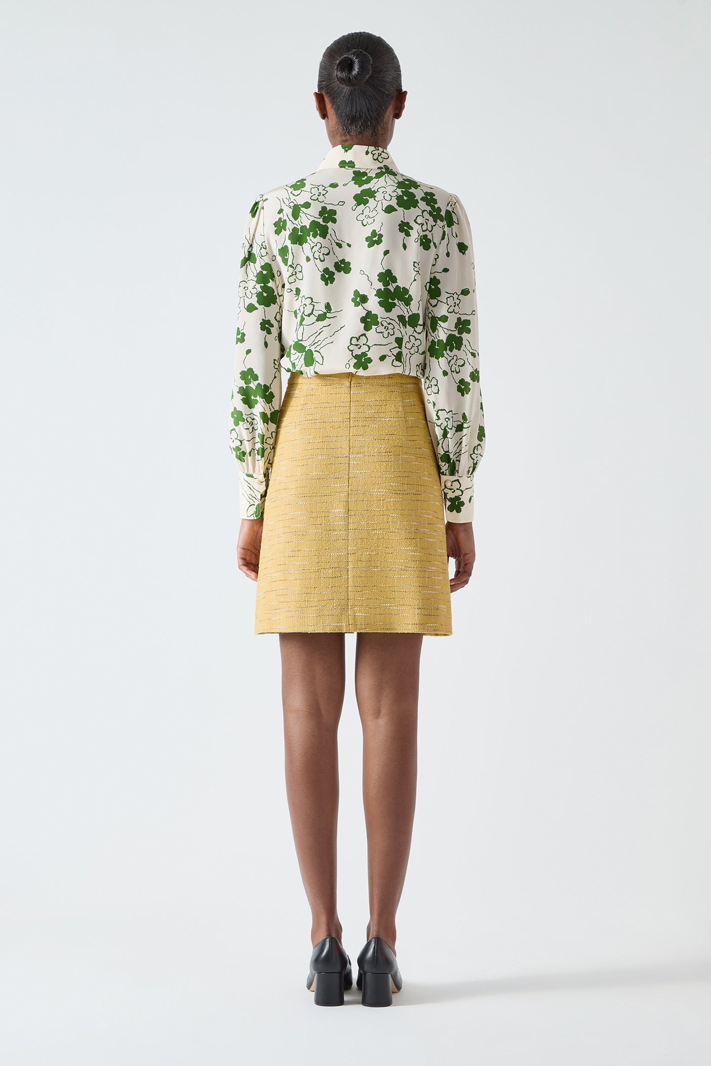 SK VARLEY TWEED SKIRT BUTTERCUP 2
