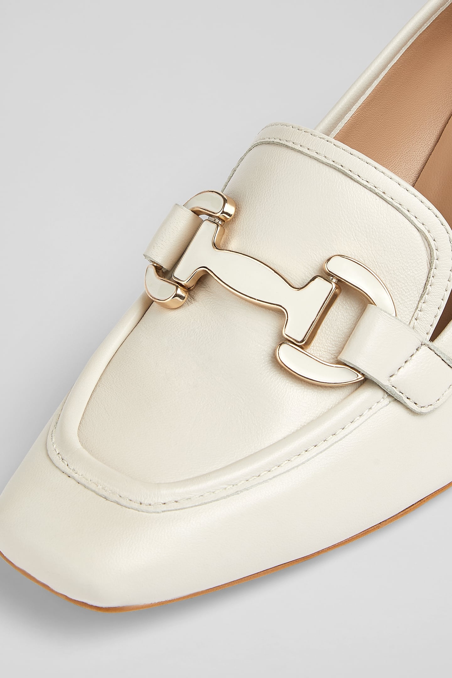 CC LUCA BLOCK HEEL SNAFFL ECRU 4