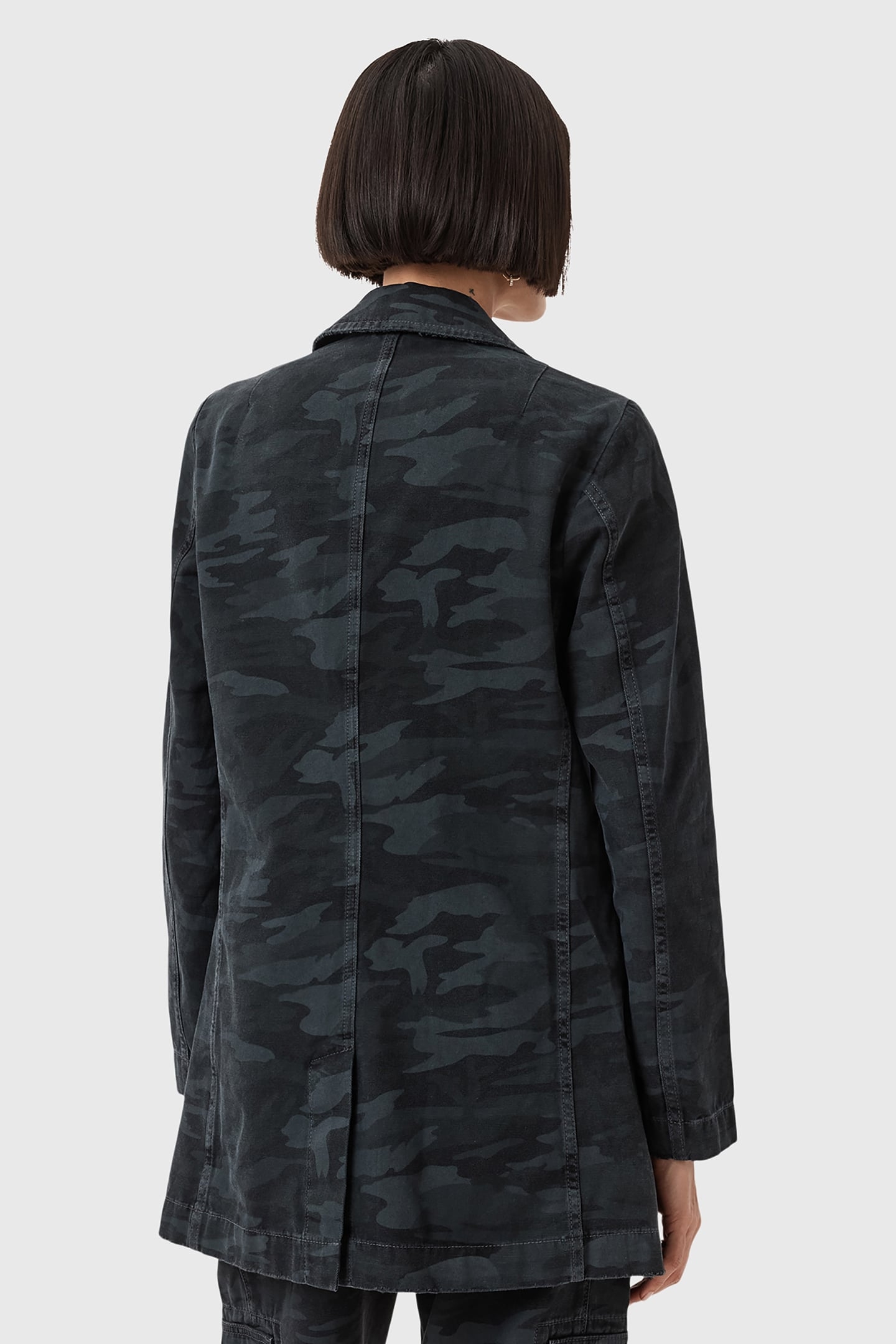 ALEIDA DENIM BLAZER CAMO INK BLUE 5