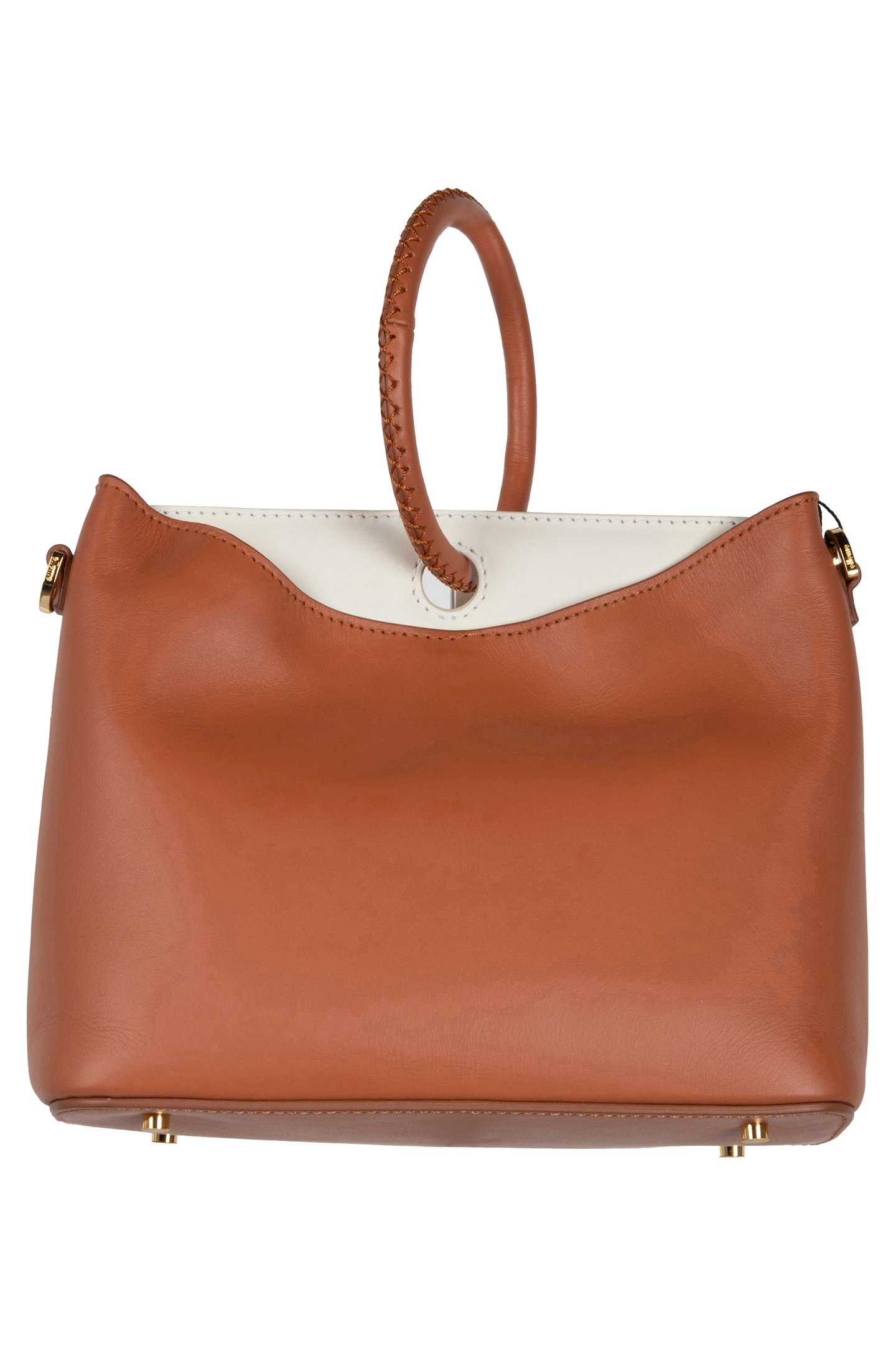 SIMONE LEATHER ORANGE/WHITE 1