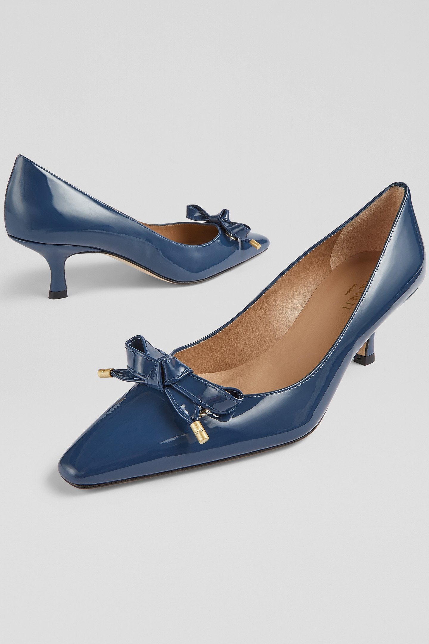 CC ALMA EYELET BOW COURT SMOKE BLUE 3