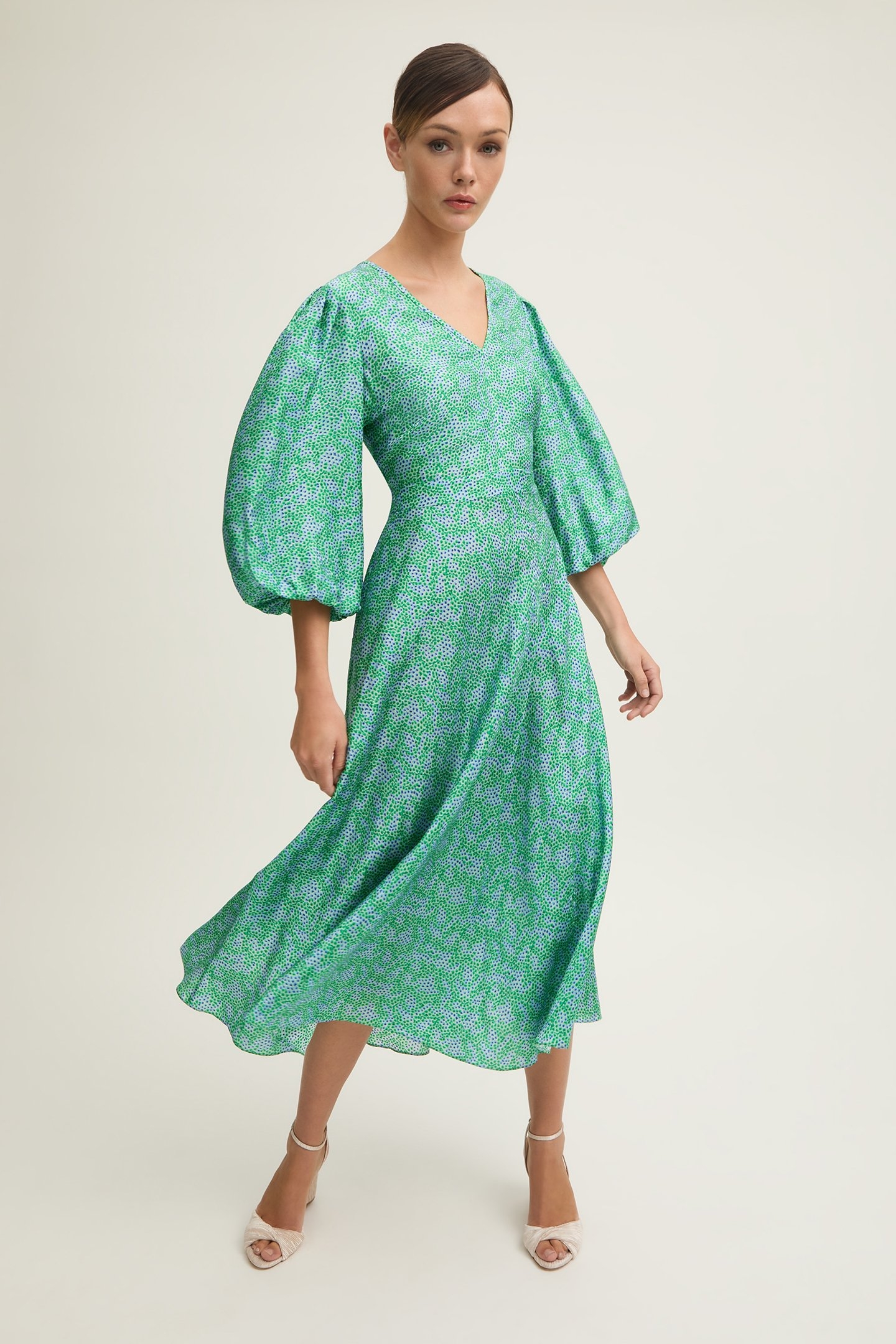 DR LOLA BLOSSOM DRESS GREEN 4