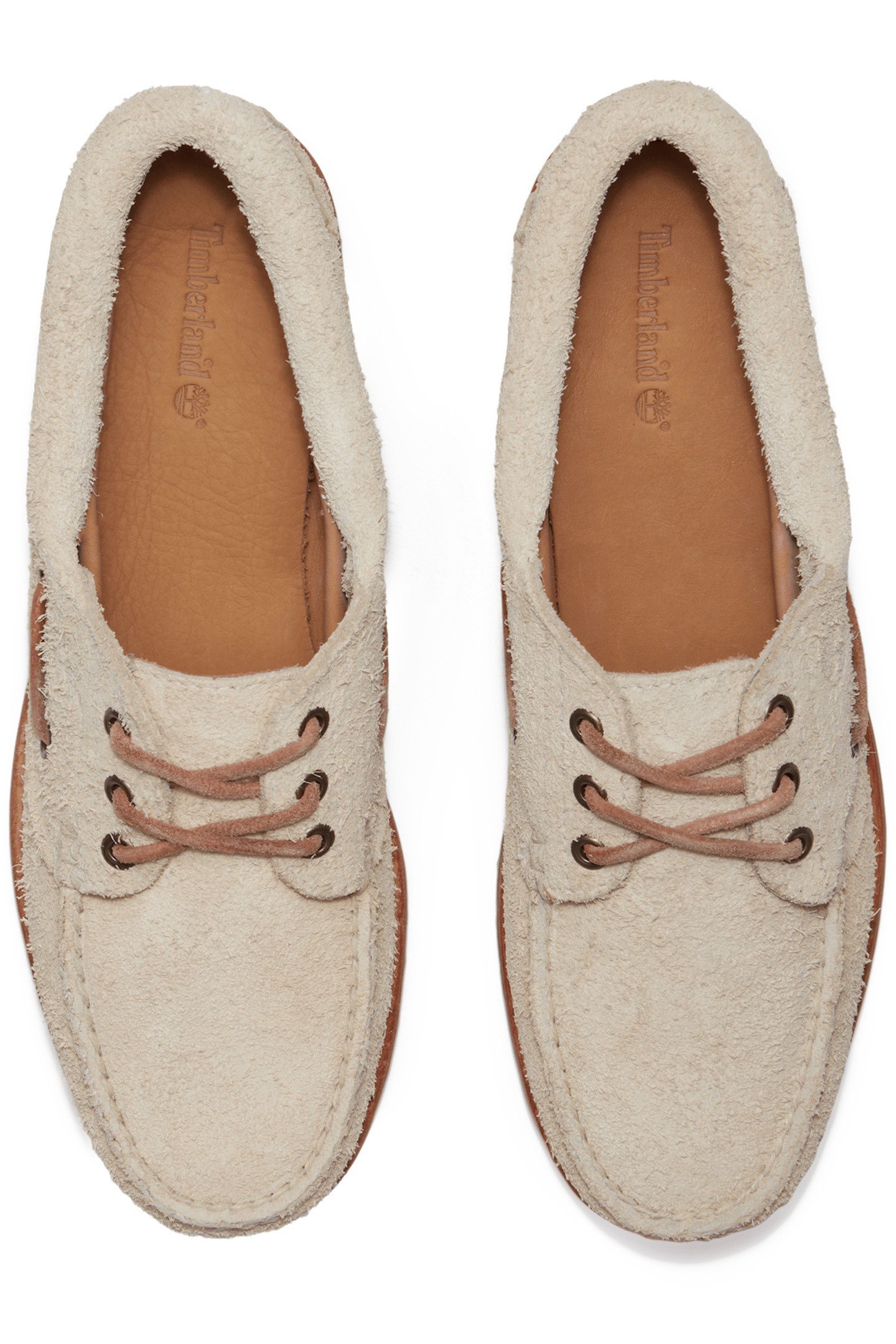 BOAT SHOE NATURAL SUEDE 3