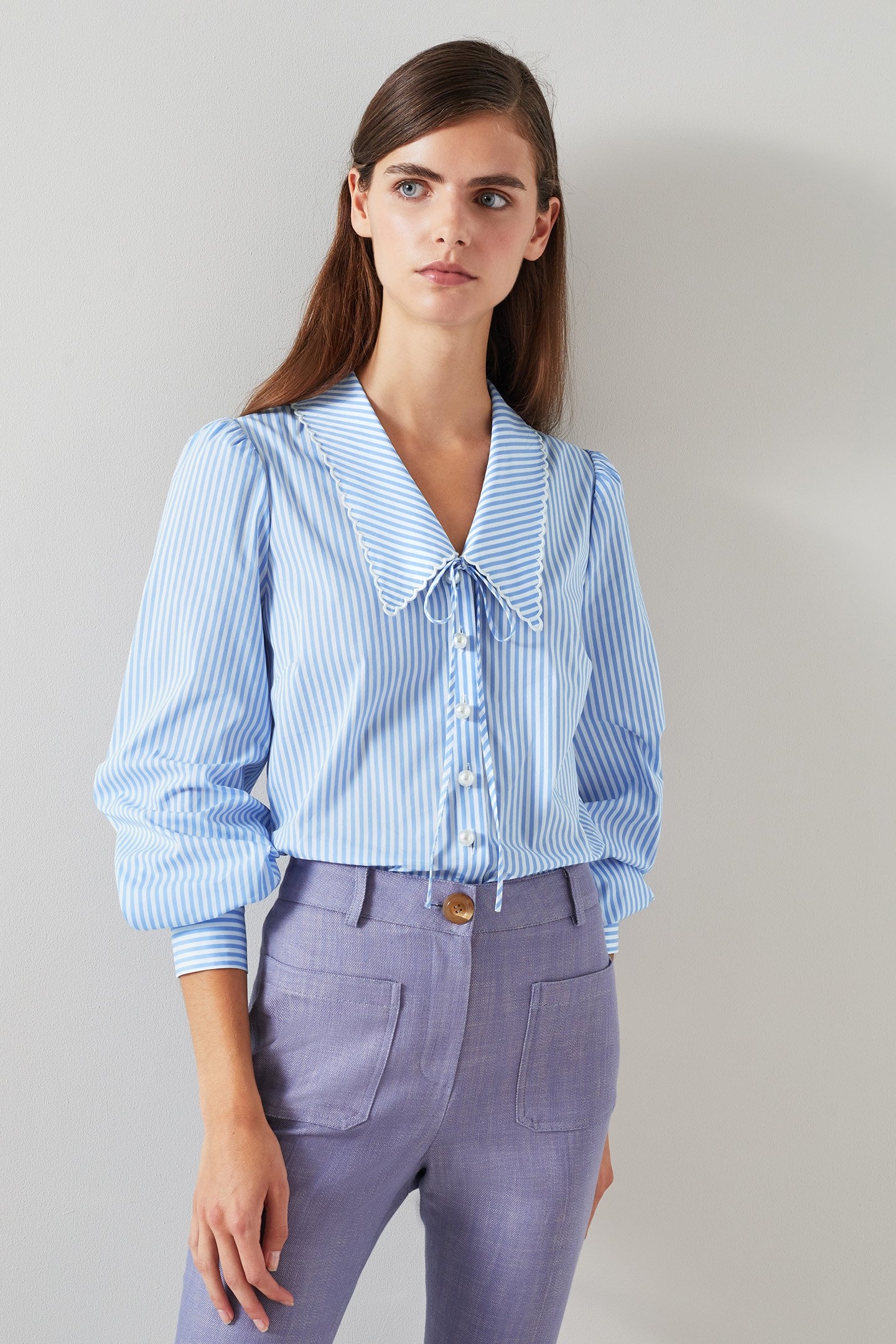 TW BEECHAM - STRIPED BLOU BLUE/WHITE 1