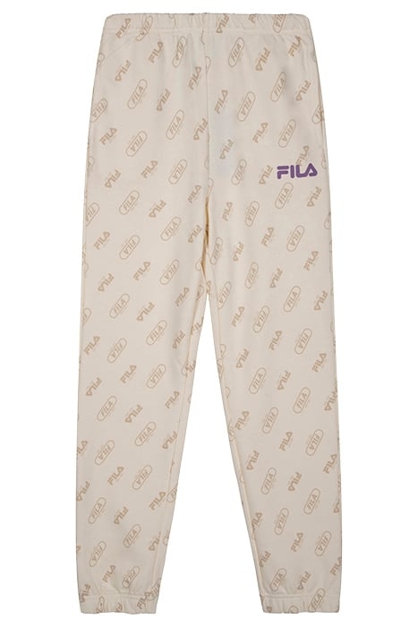 GIRLS LOITZENDORF AOP SWEAT PANTS ANTIQUE WHITE PILL LOGO AO 1