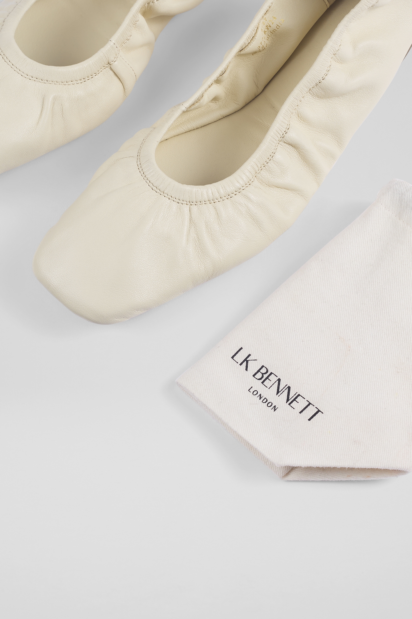 FL TAYLA FOLDED BALLERINA ECRU 6